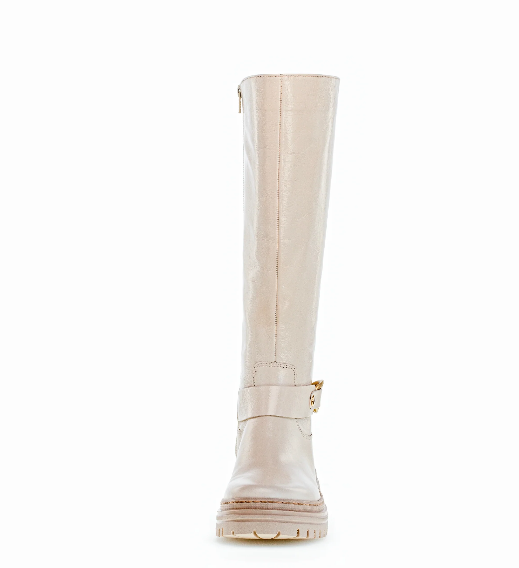 Bottes beiges en cuir - Image 5