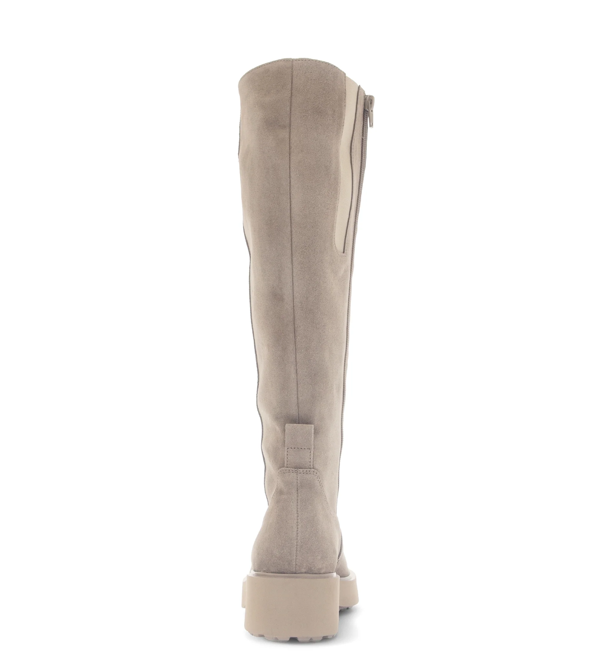 Bottes beiges en cuir velours - Image 3