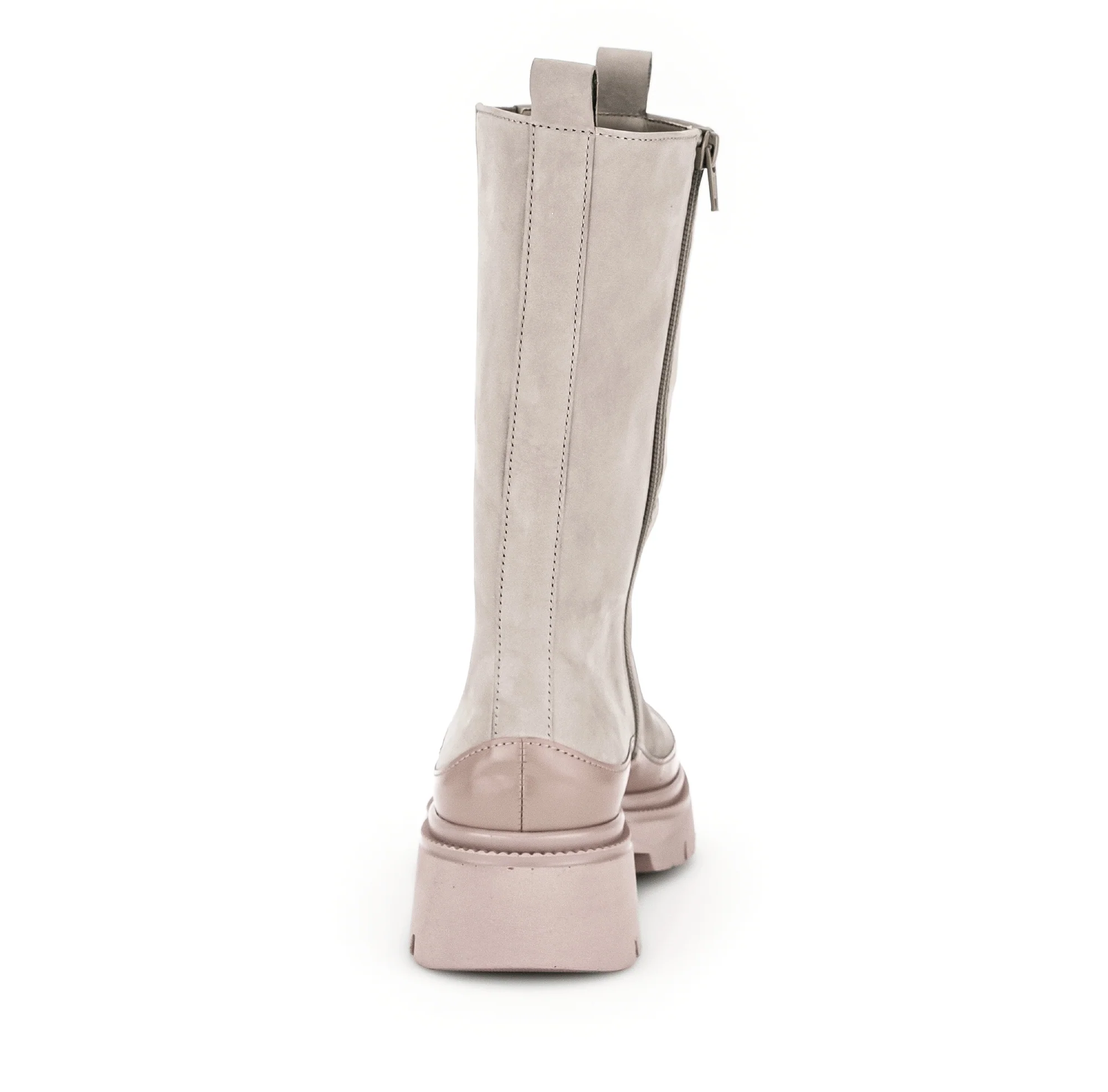Bottes beiges en suède - Image 3