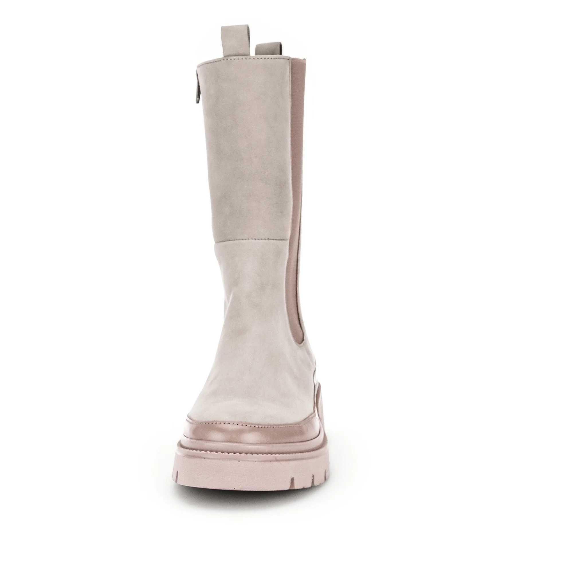 Bottes beiges en suède - Image 4