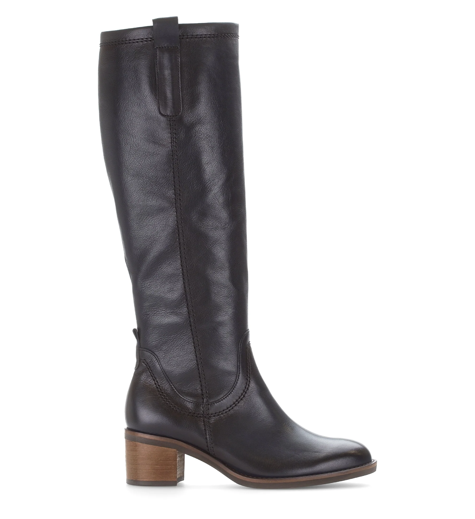 Bottes bleues en cuir