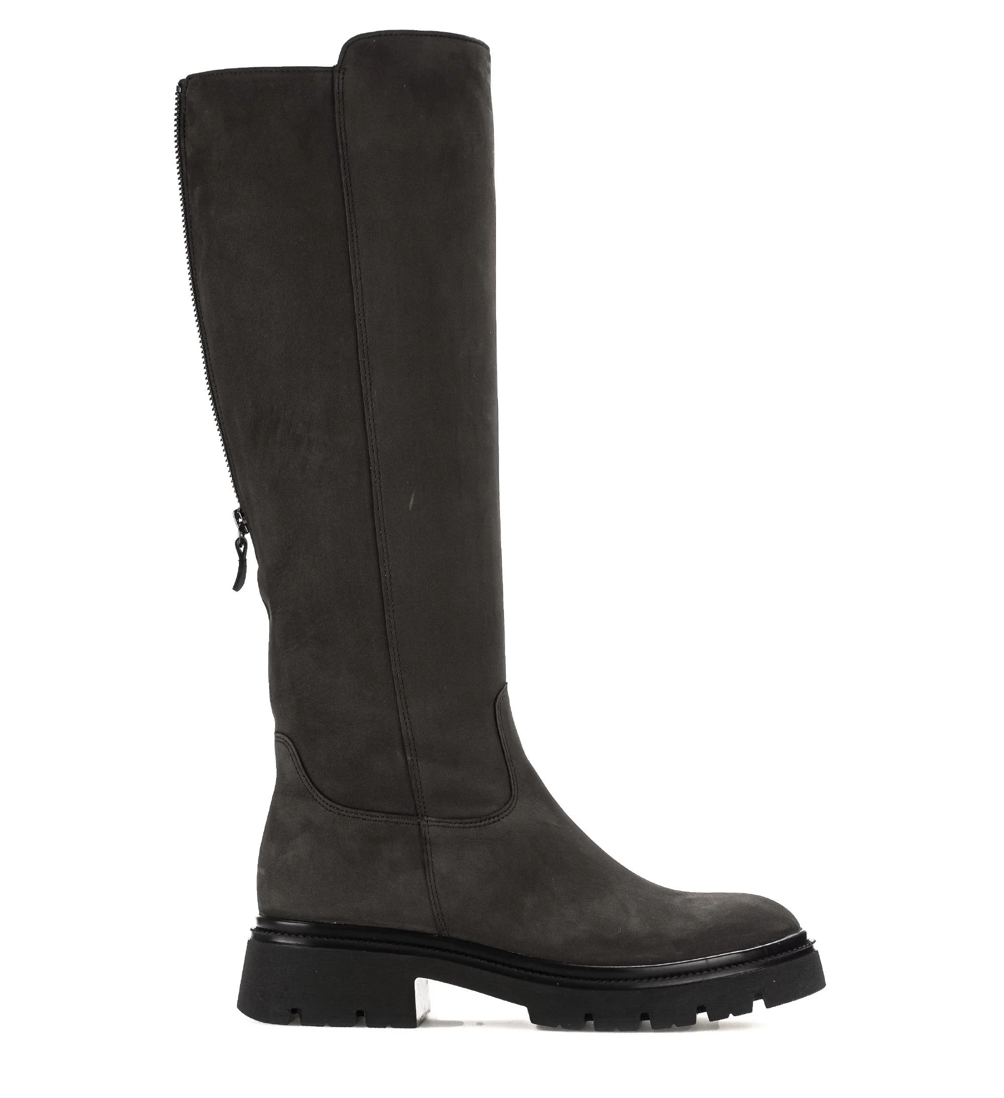 Bottes grises en Nubuck