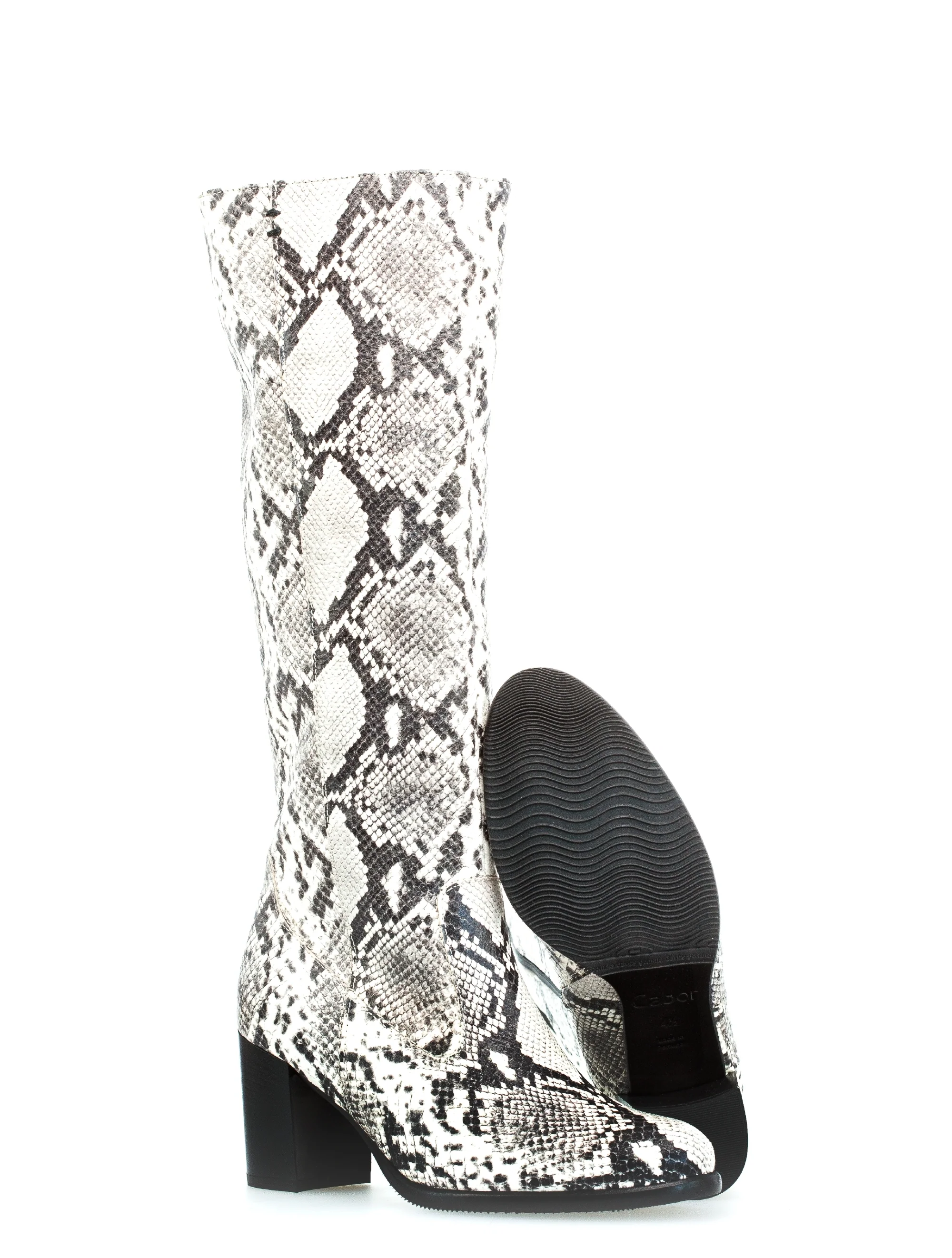 Bottes grises en cuir - Image 3