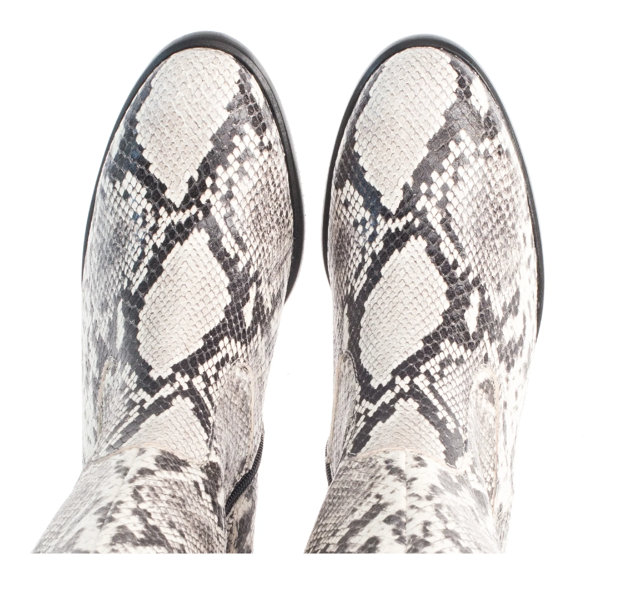 Bottes grises en cuir - Image 5