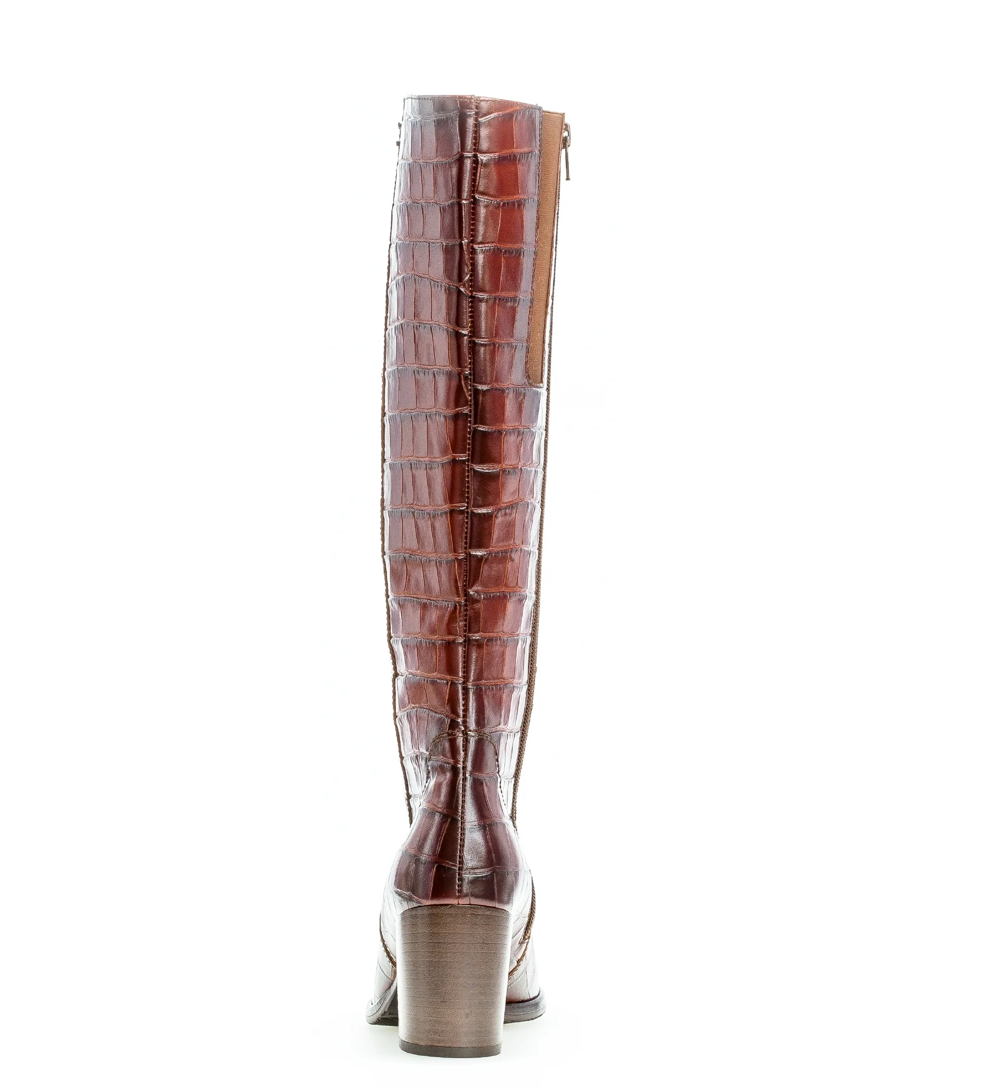 Bottes marron en cuir - Image 3