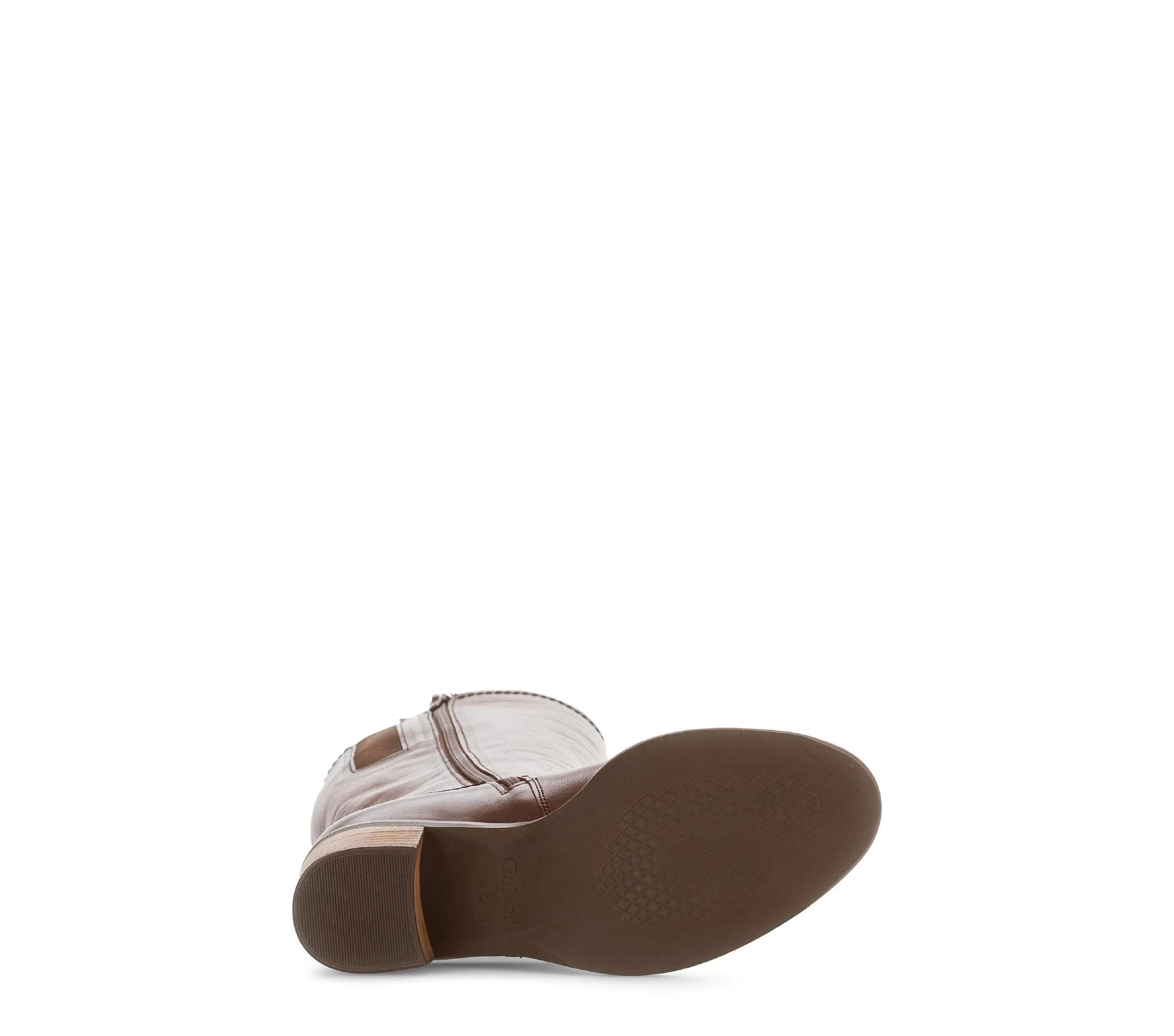 Bottes marron en cuir lisse - Image 7