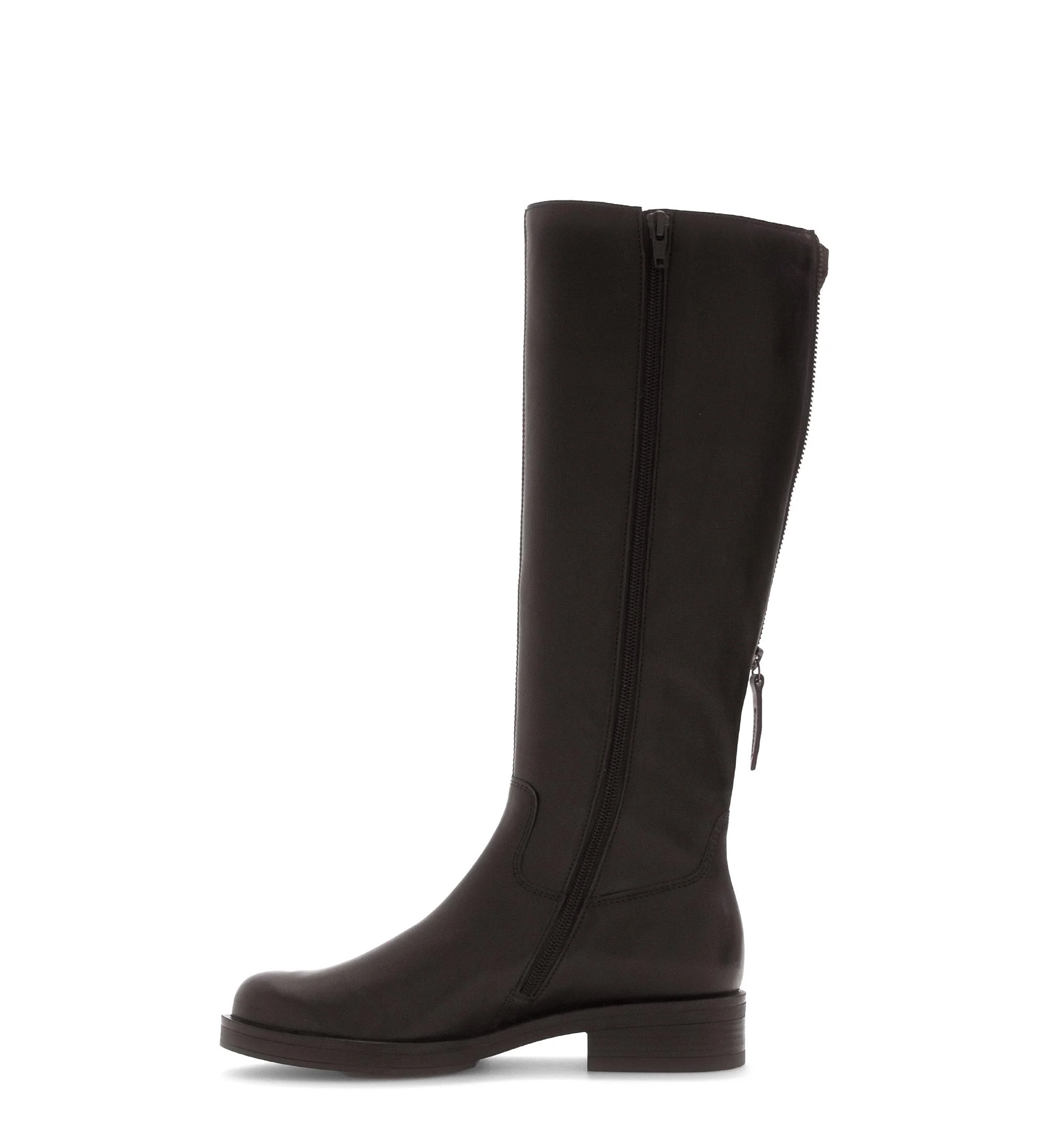 Bottes marron en cuir lisse - Image 2