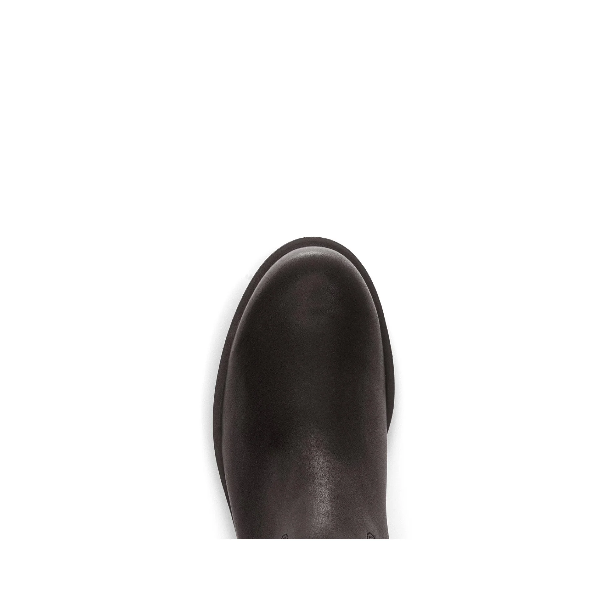 Bottes marron en cuir lisse - Image 3