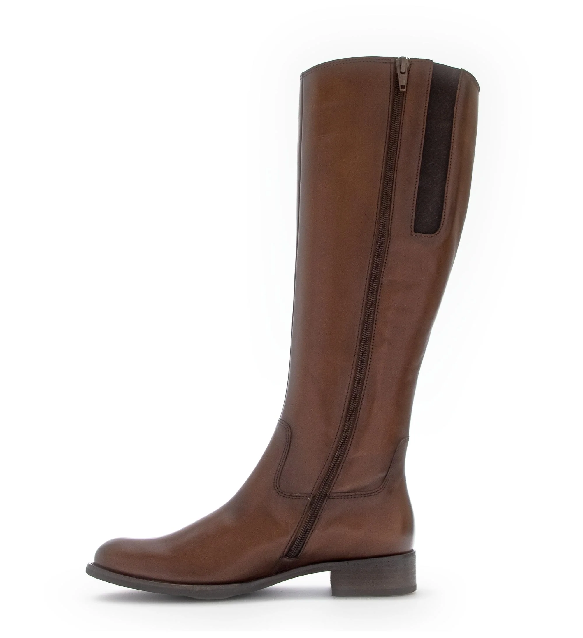 Bottes marron en cuir lisse - Image 2