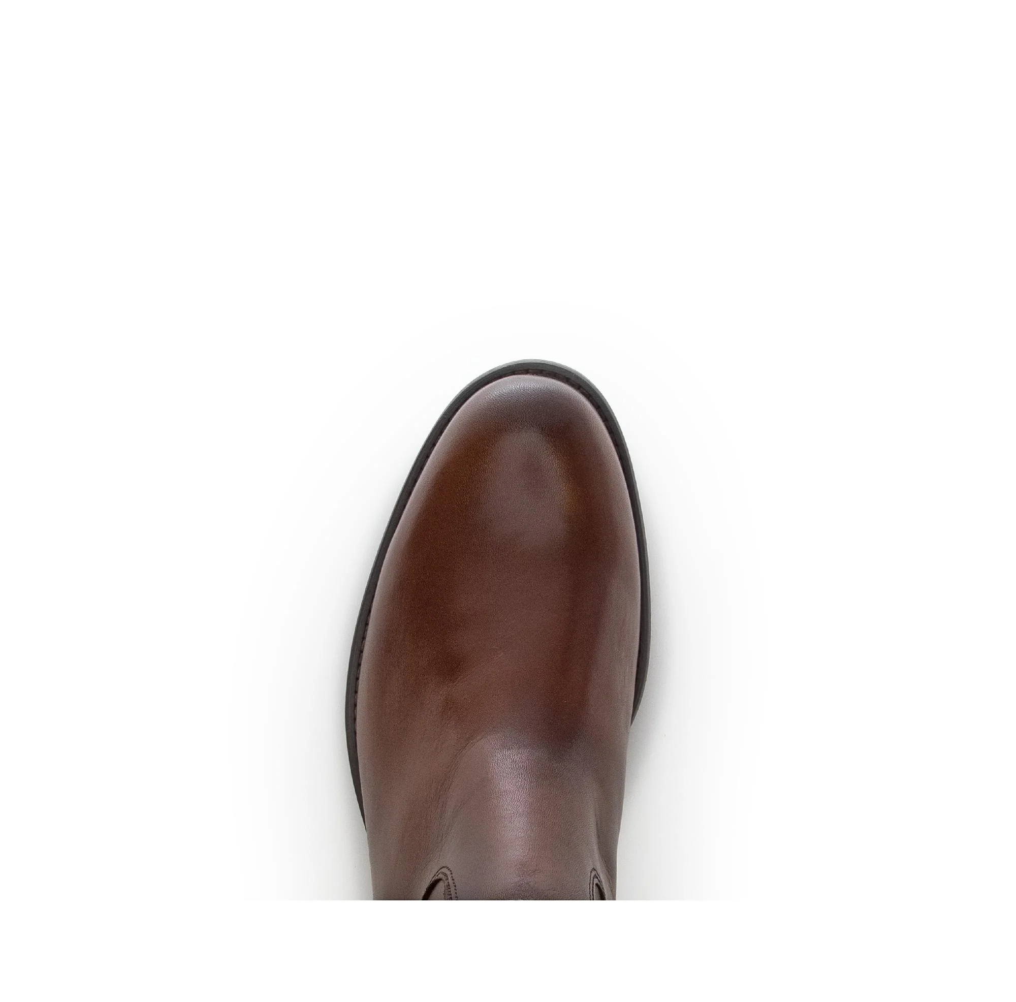 Bottes marron en cuir lisse - Image 3