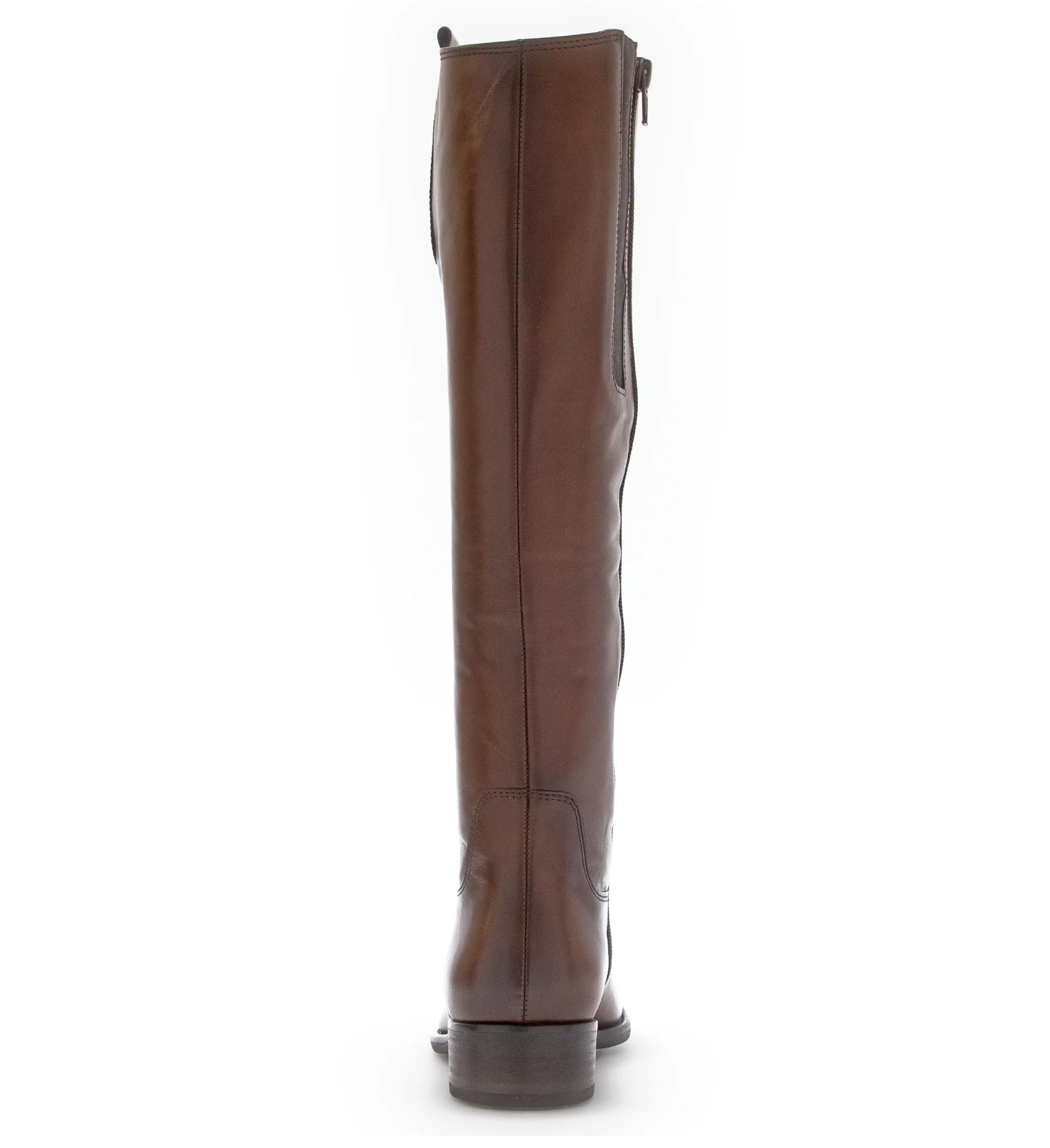 Bottes marron en cuir lisse - Image 4