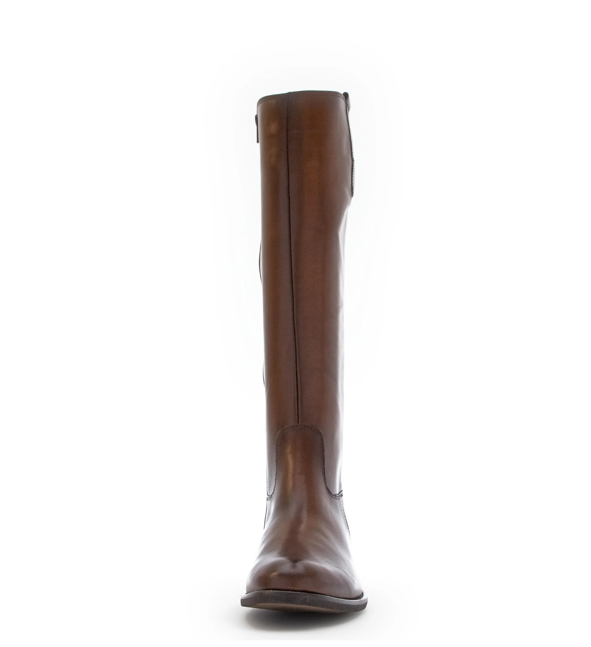 Bottes marron en cuir lisse - Image 5