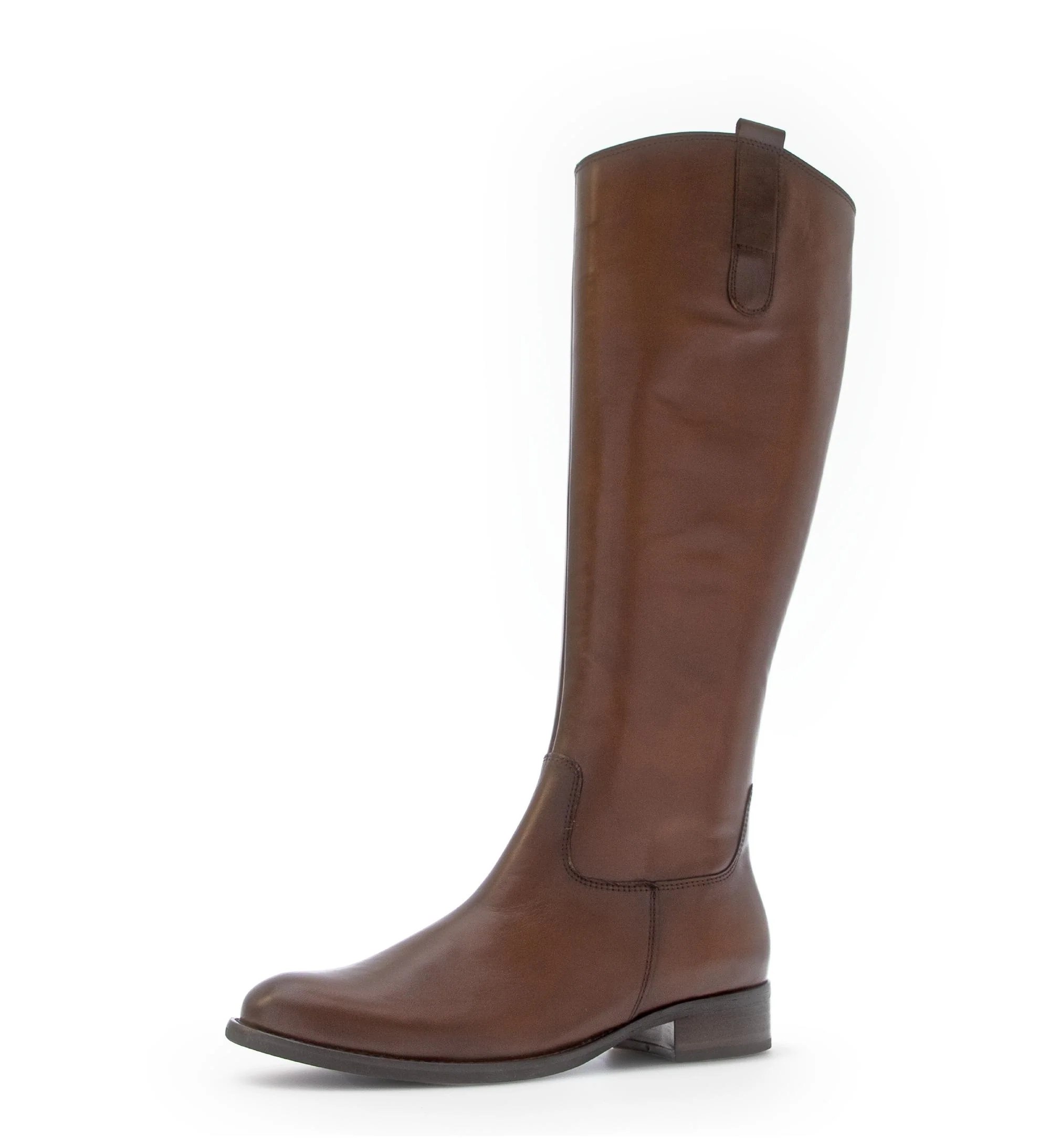 Bottes marron en cuir lisse - Image 6