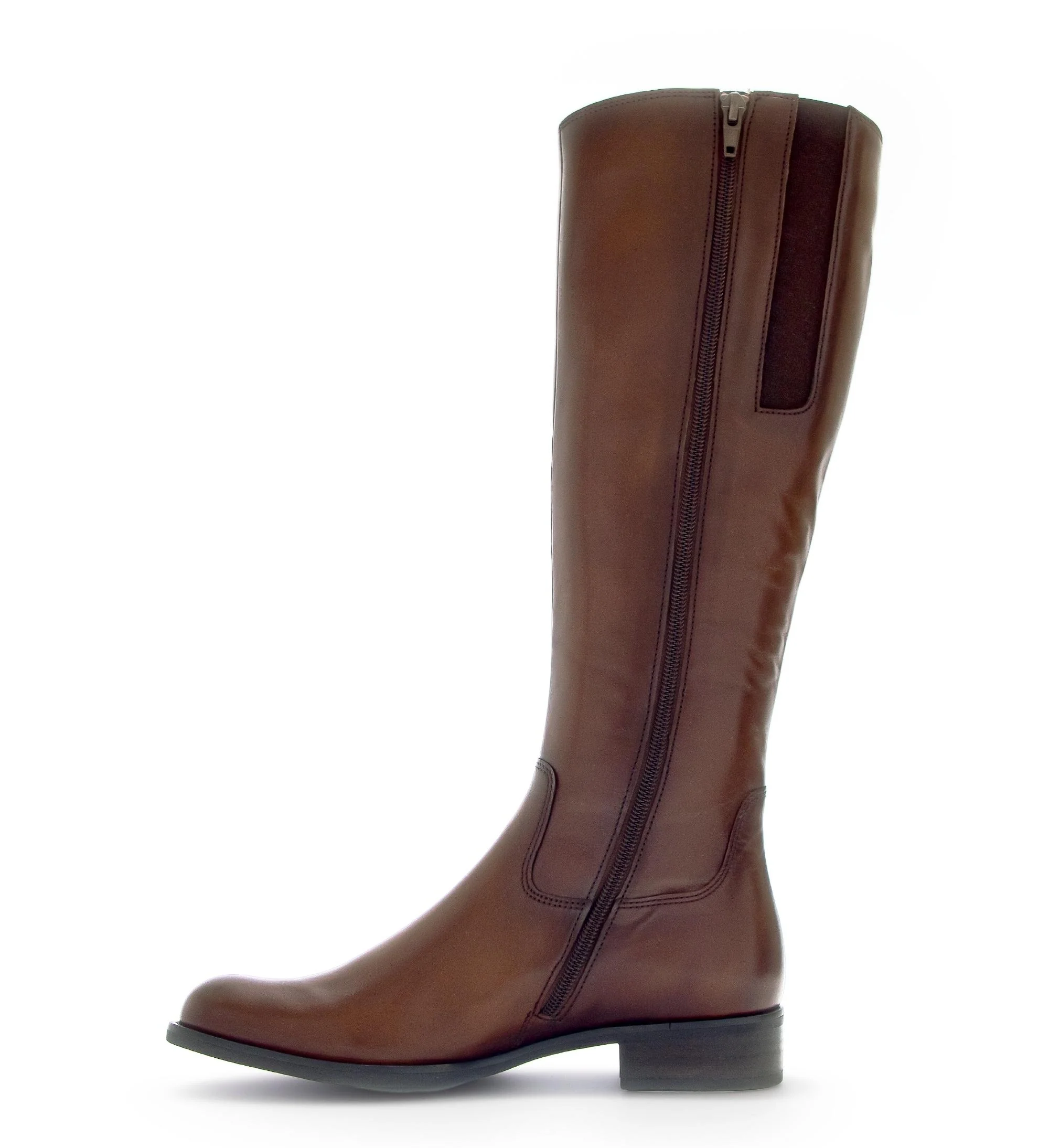 Bottes marron en cuir lisse - Image 2