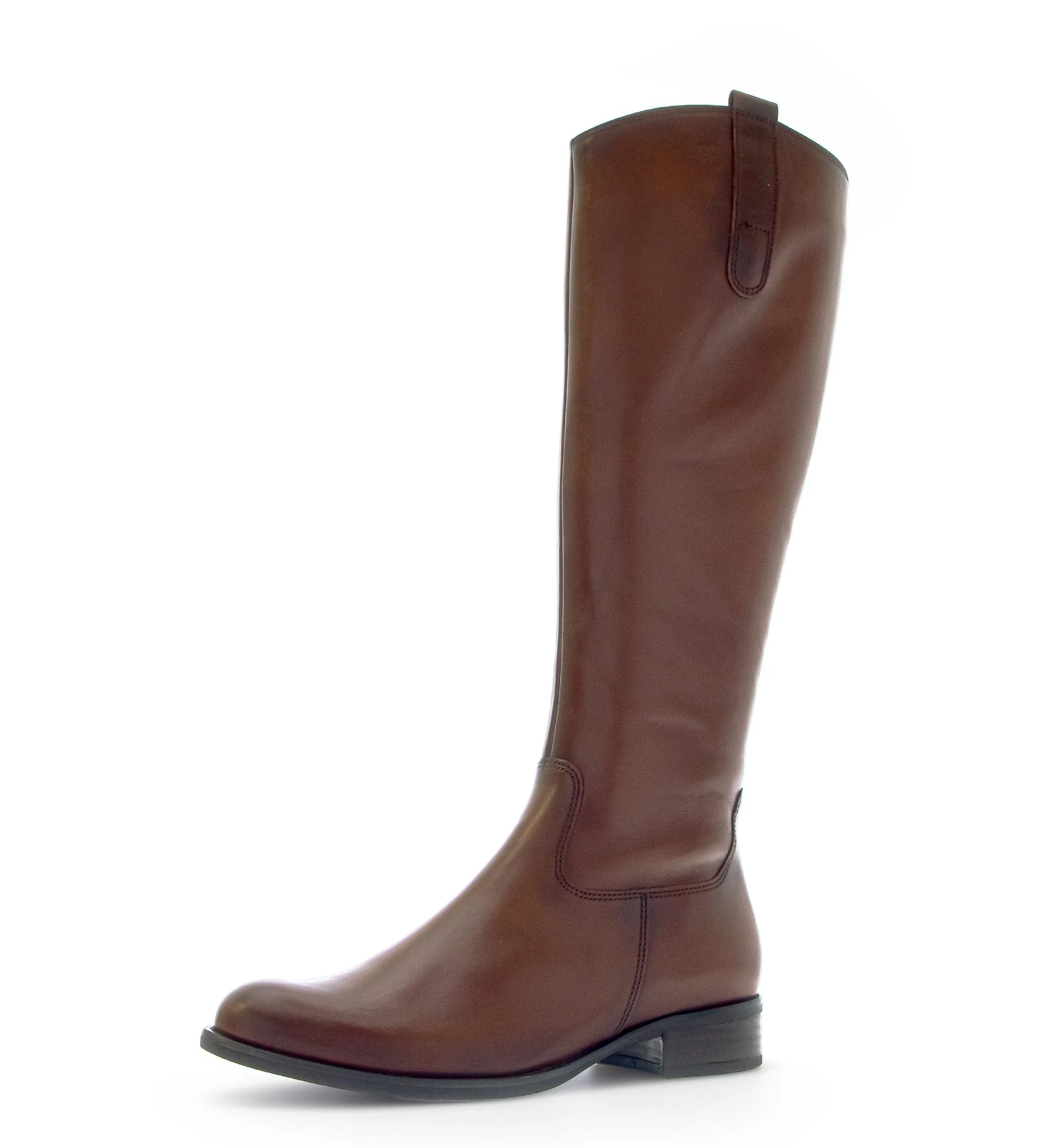 Bottes marron en cuir lisse - Image 6