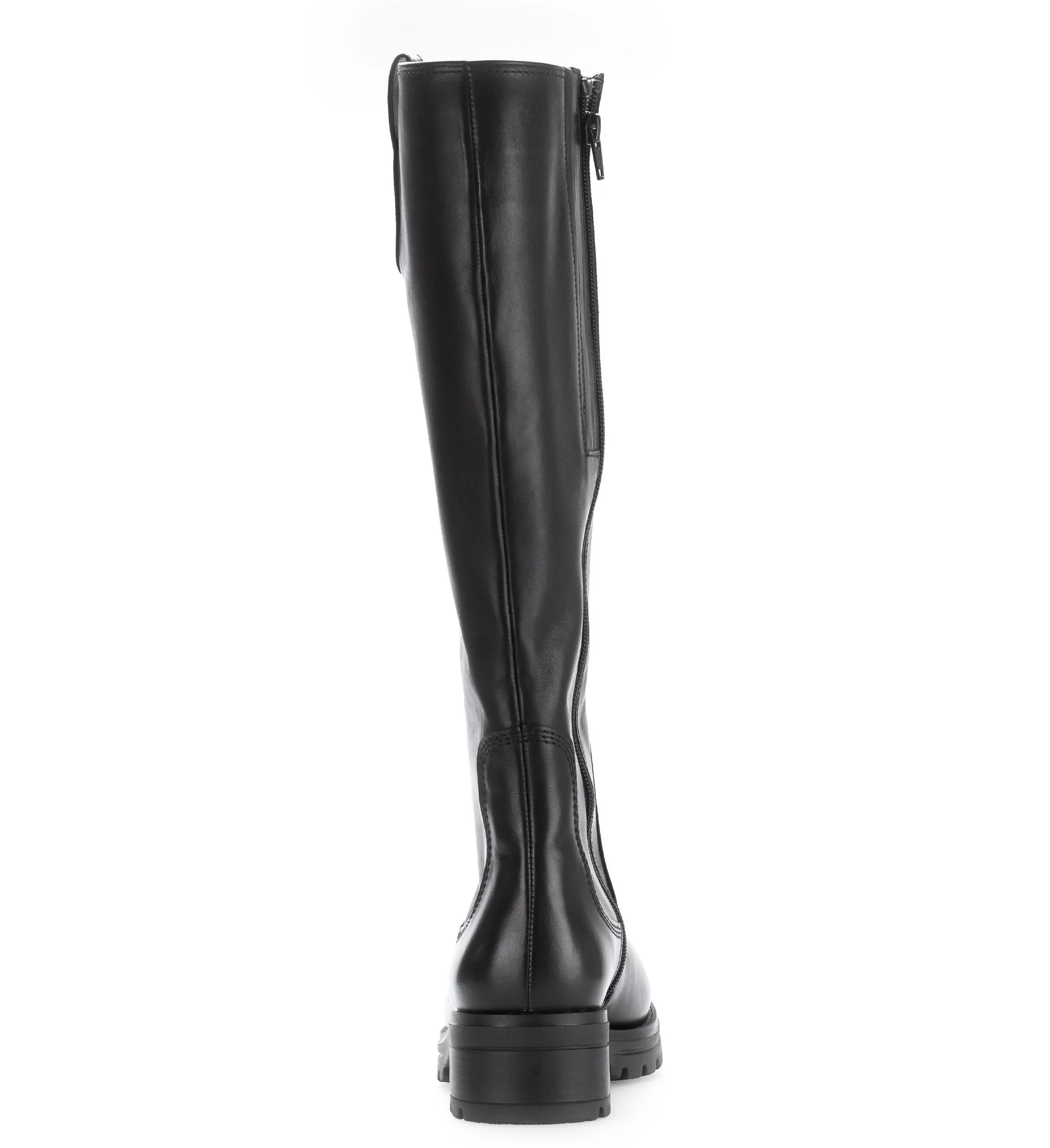 Bottes noires en cuir lisse - Image 4