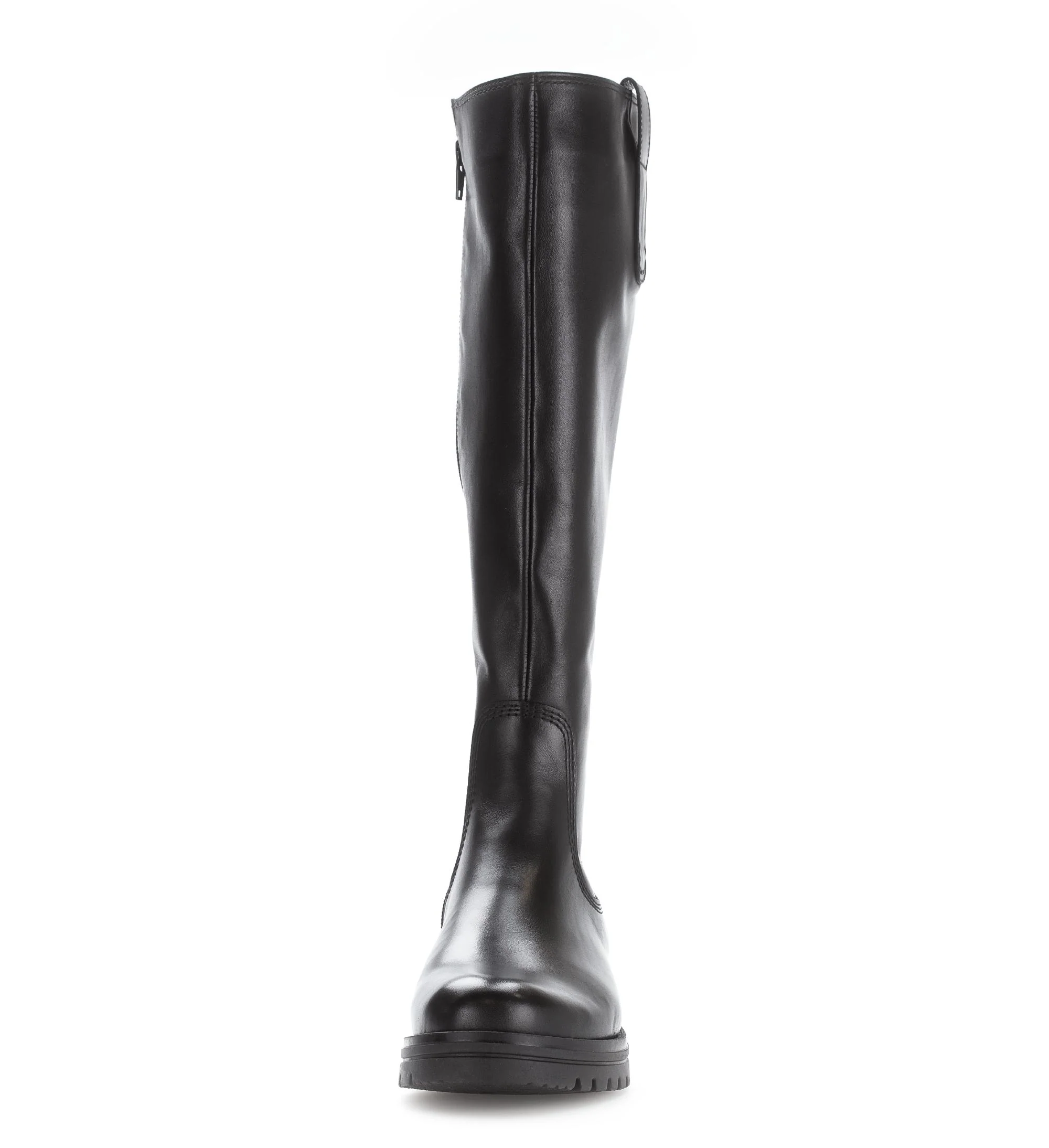 Bottes noires en cuir lisse - Image 5