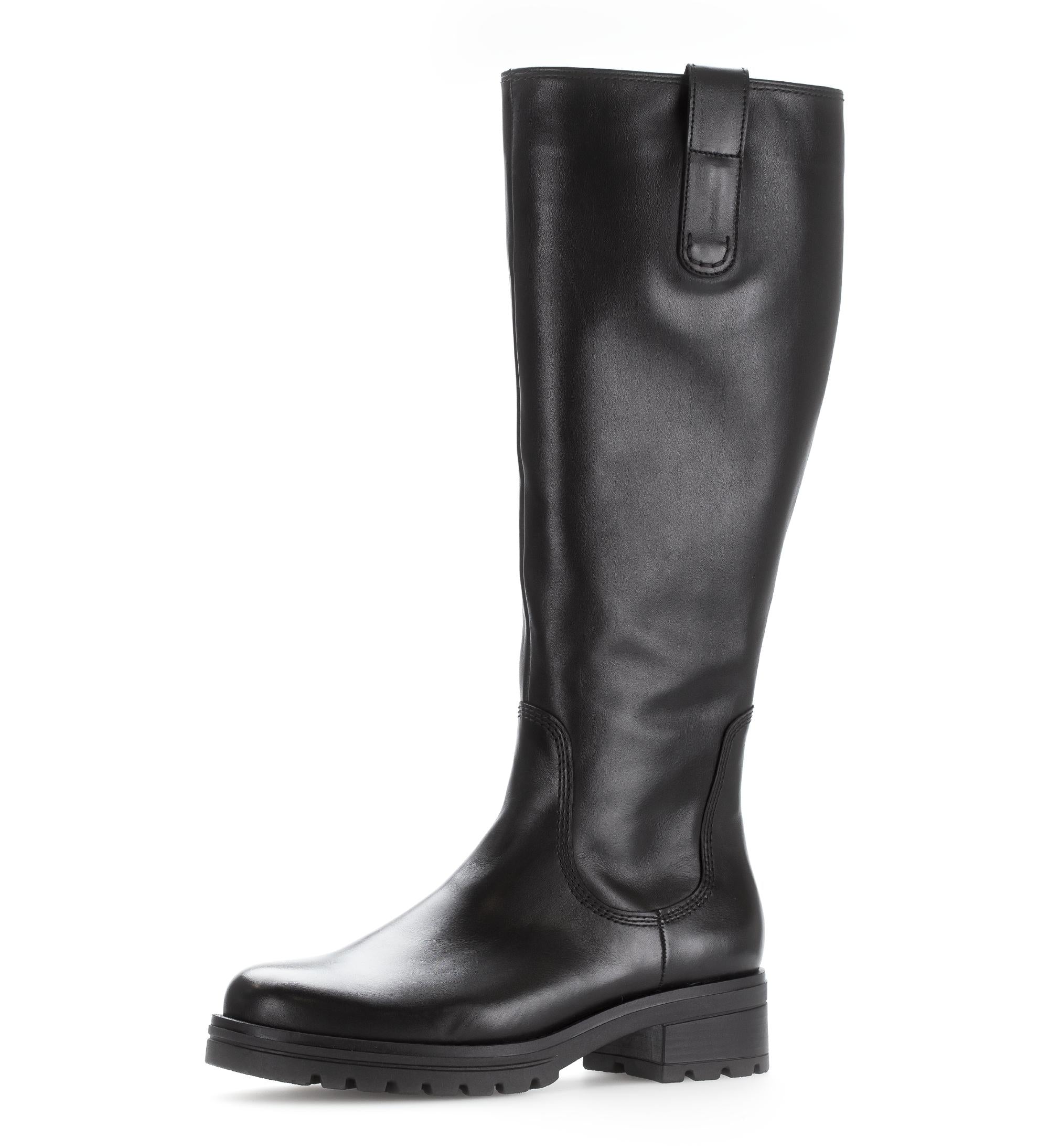 Bottes noires en cuir lisse - Image 6