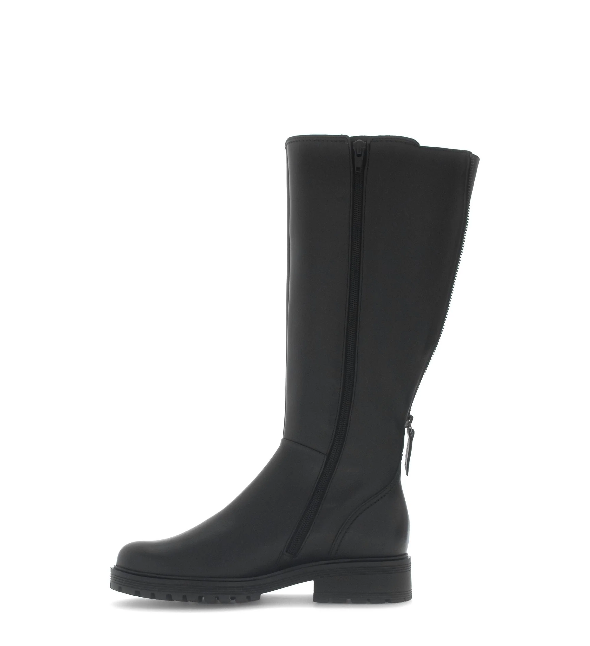 Bottes noires en cuir lisse - Image 2