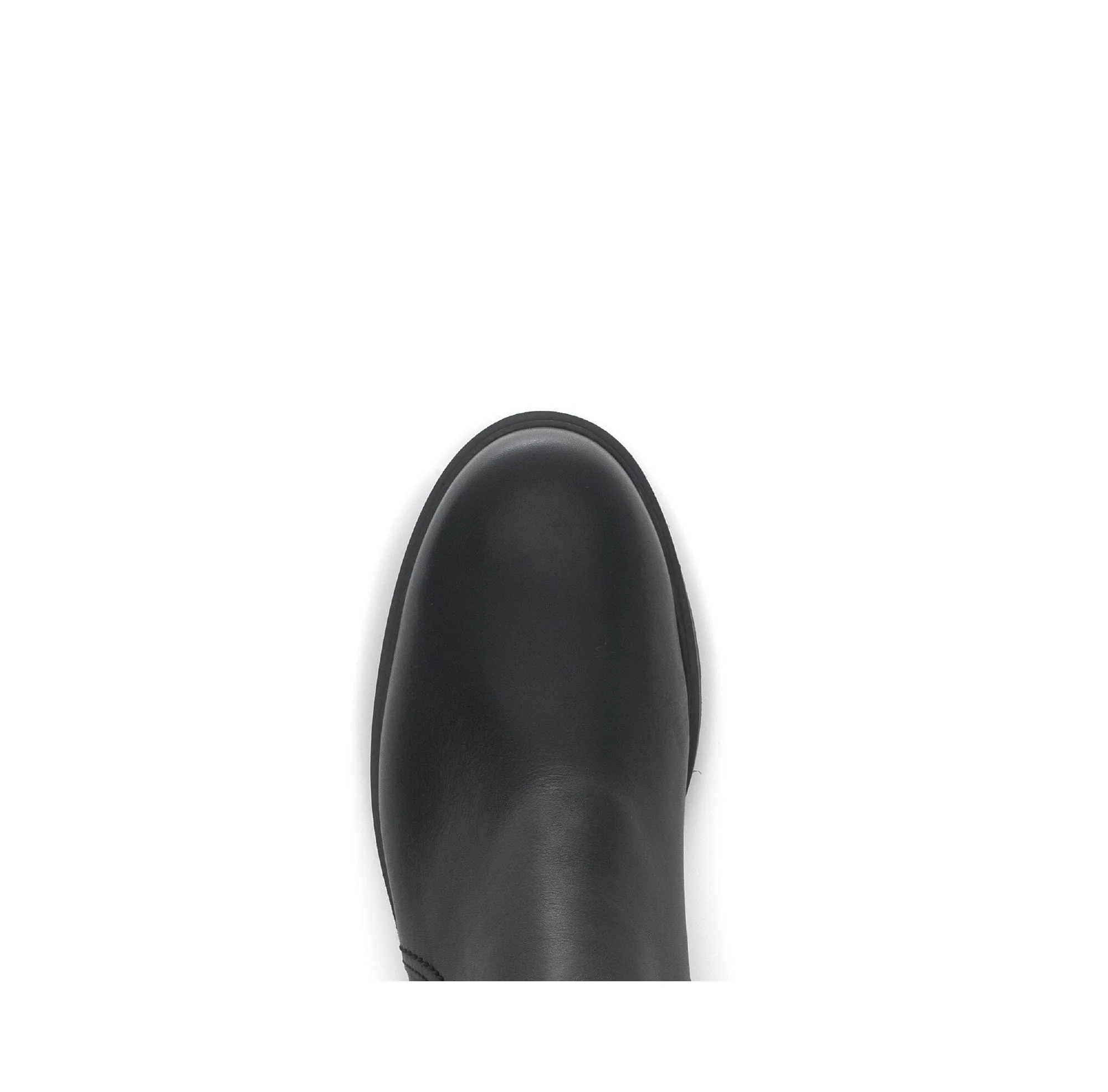 Bottes noires en cuir lisse - Image 3