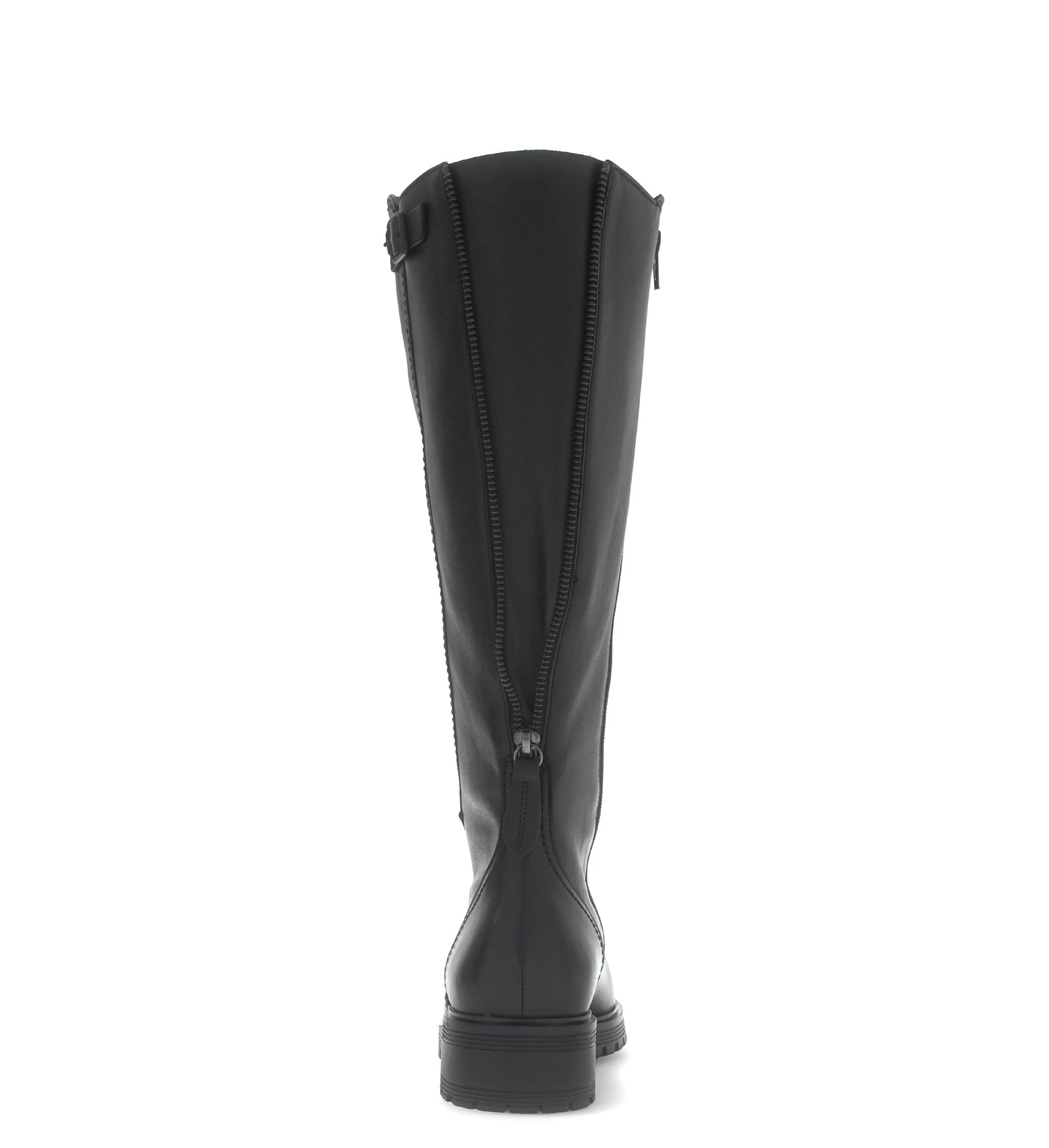 Bottes noires en cuir lisse - Image 4