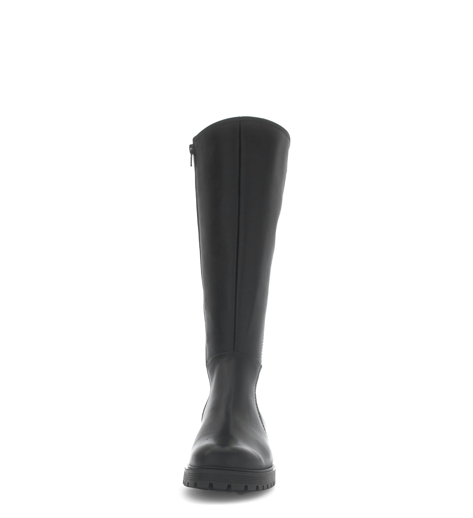 Bottes noires en cuir lisse - Image 5