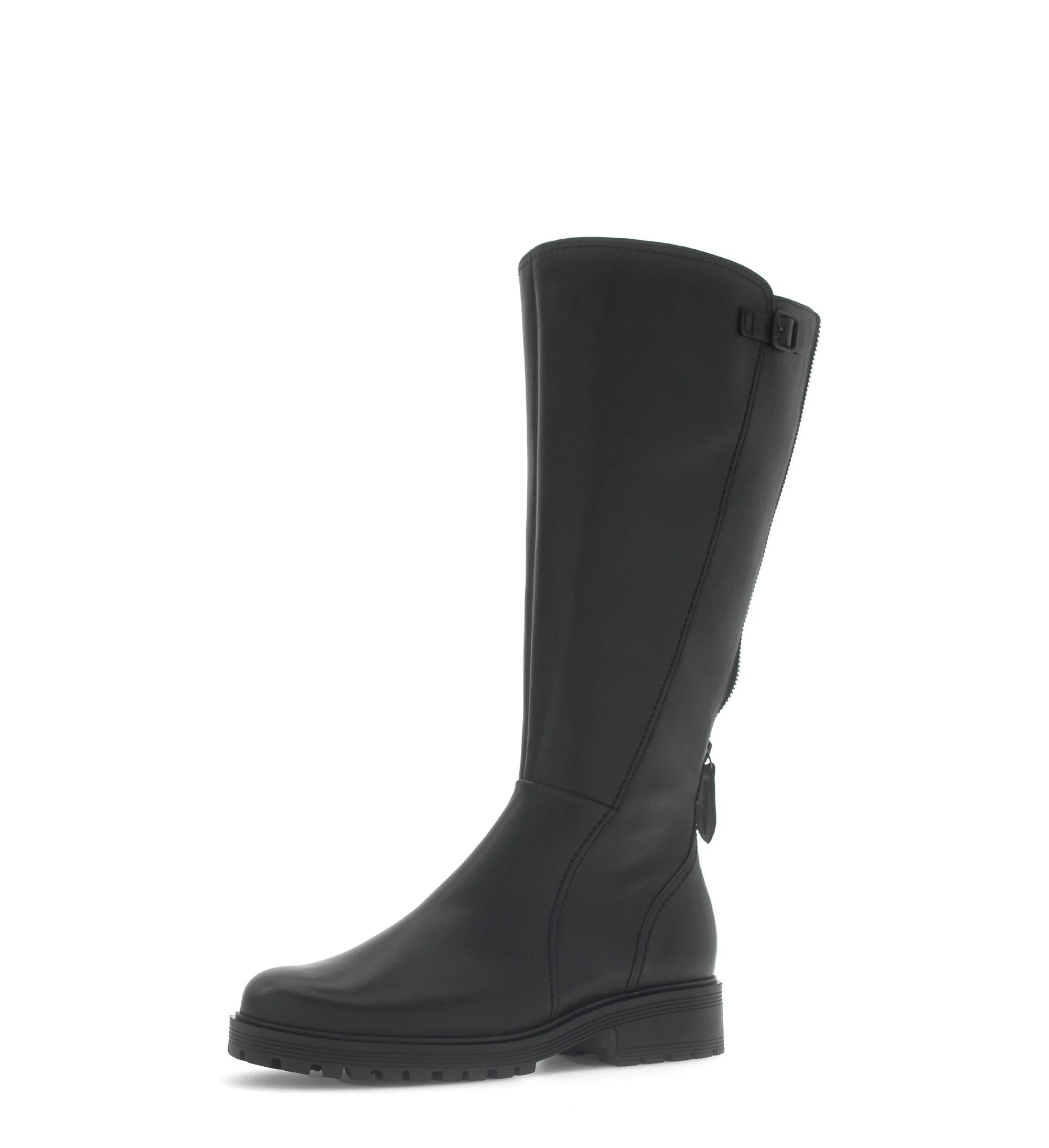 Bottes noires en cuir lisse - Image 6