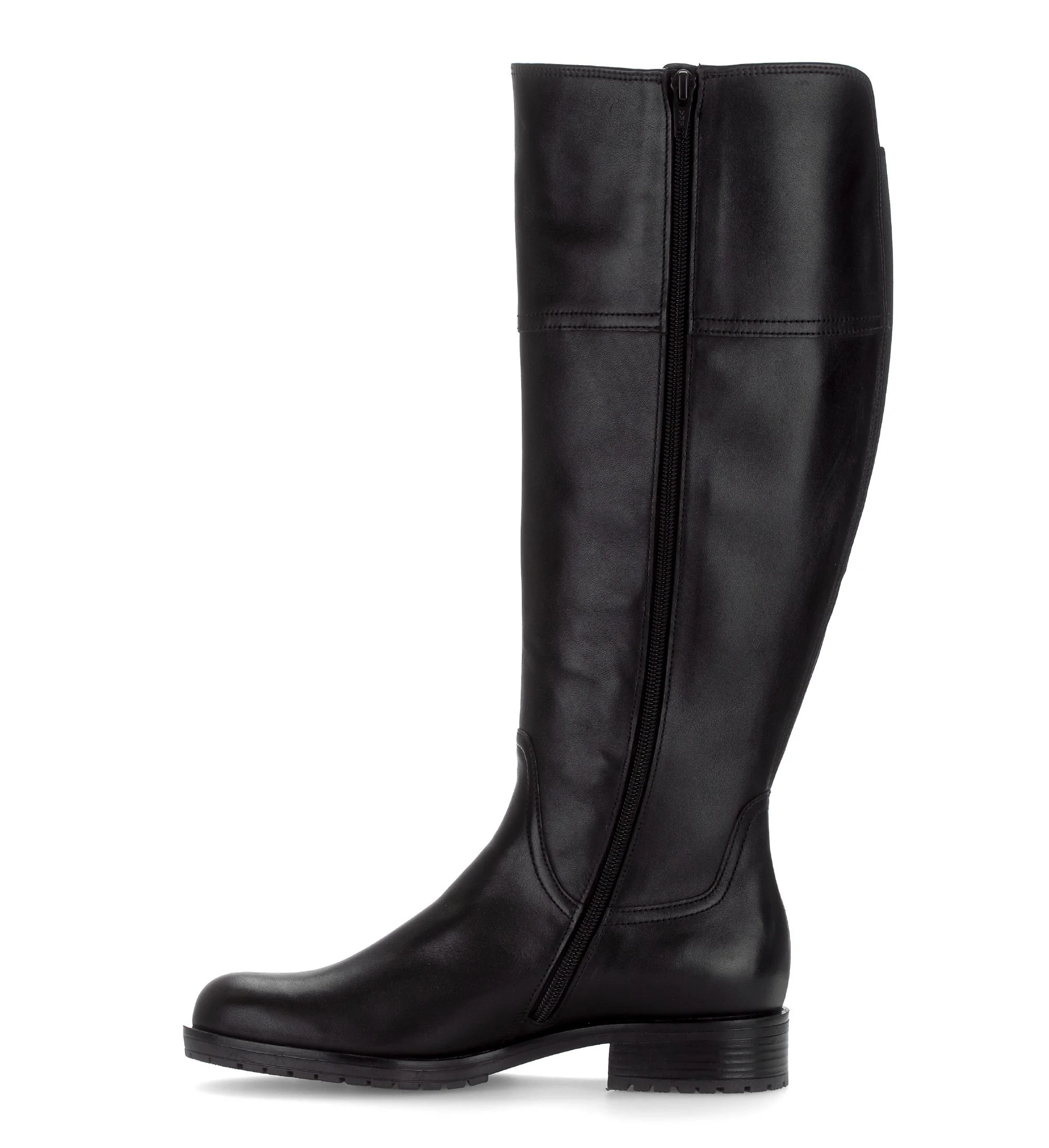Bottes noires en cuir lisse - Image 2