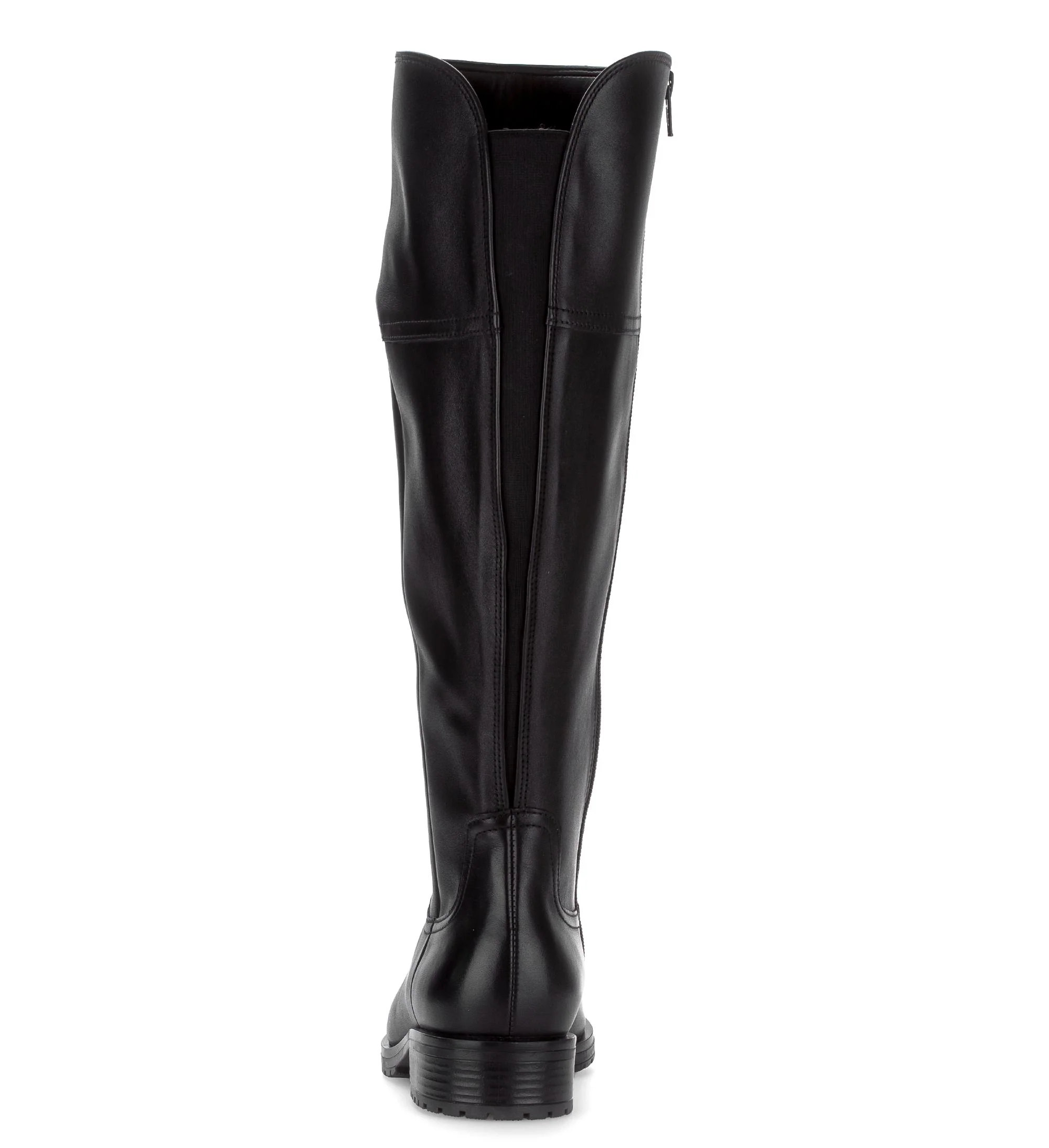 Bottes noires en cuir lisse - Image 4