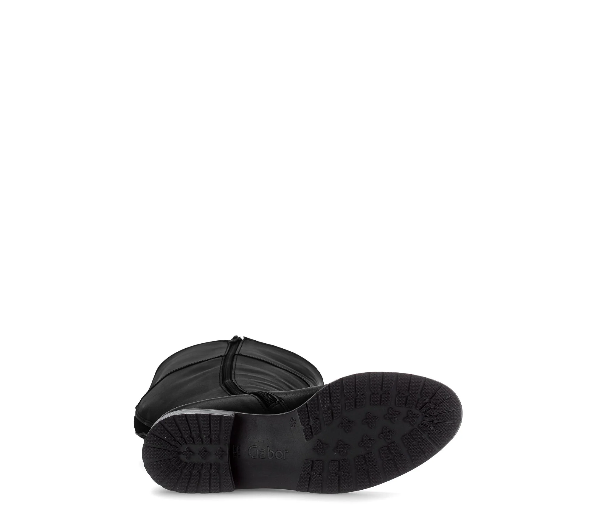 Bottes noires en cuir lisse - Image 7