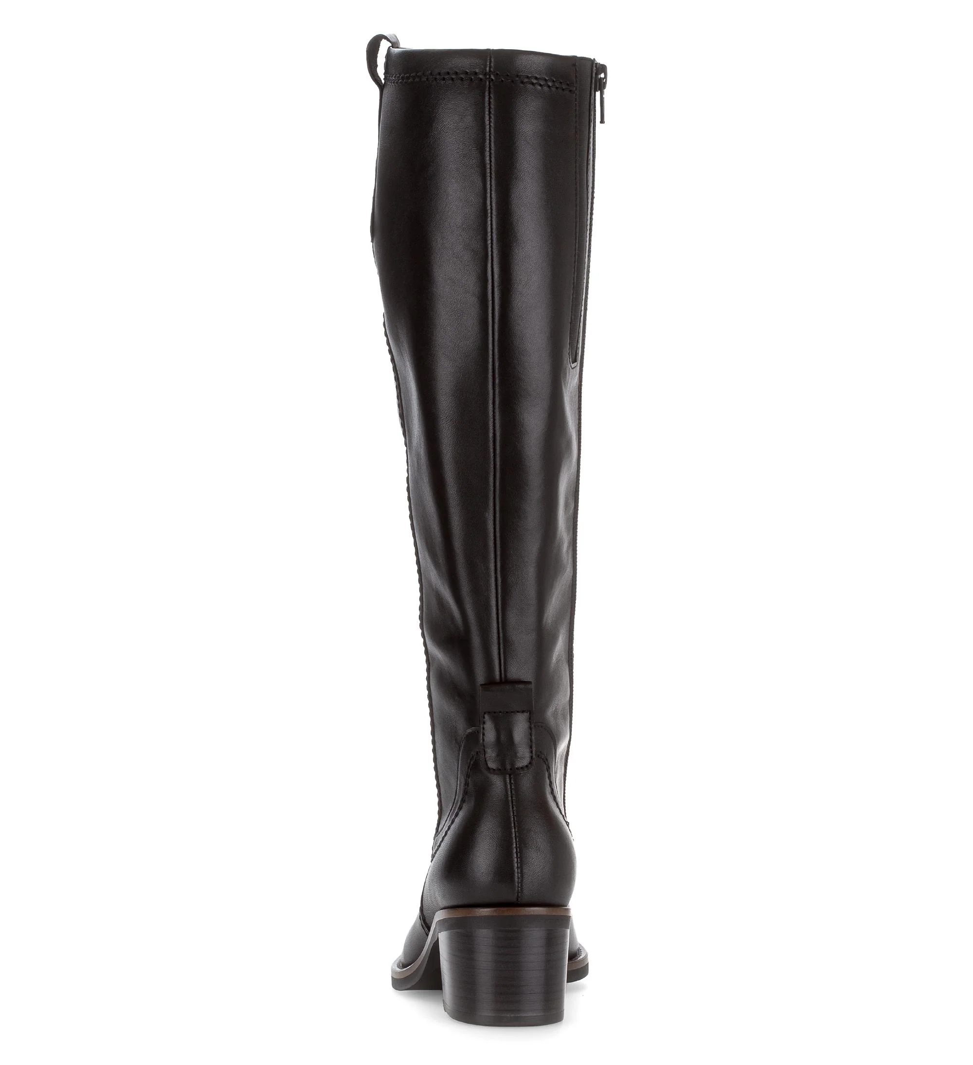 Bottes noires en cuir lisse - Image 4