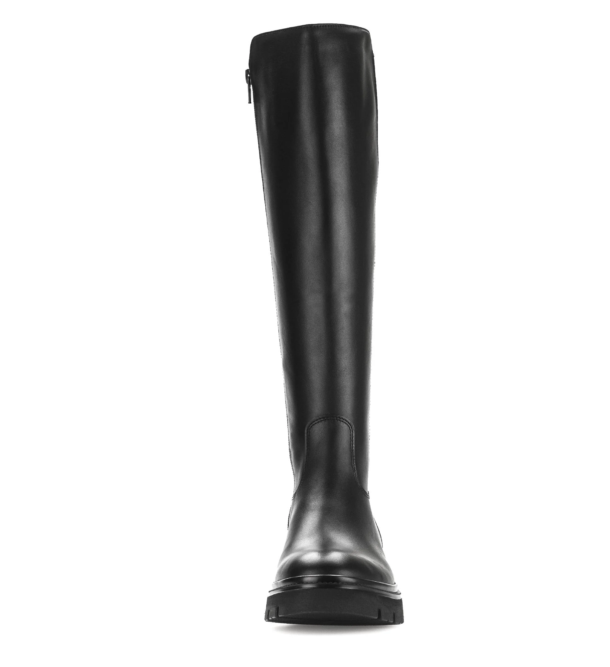 Bottes noires en cuir lisse - Image 5