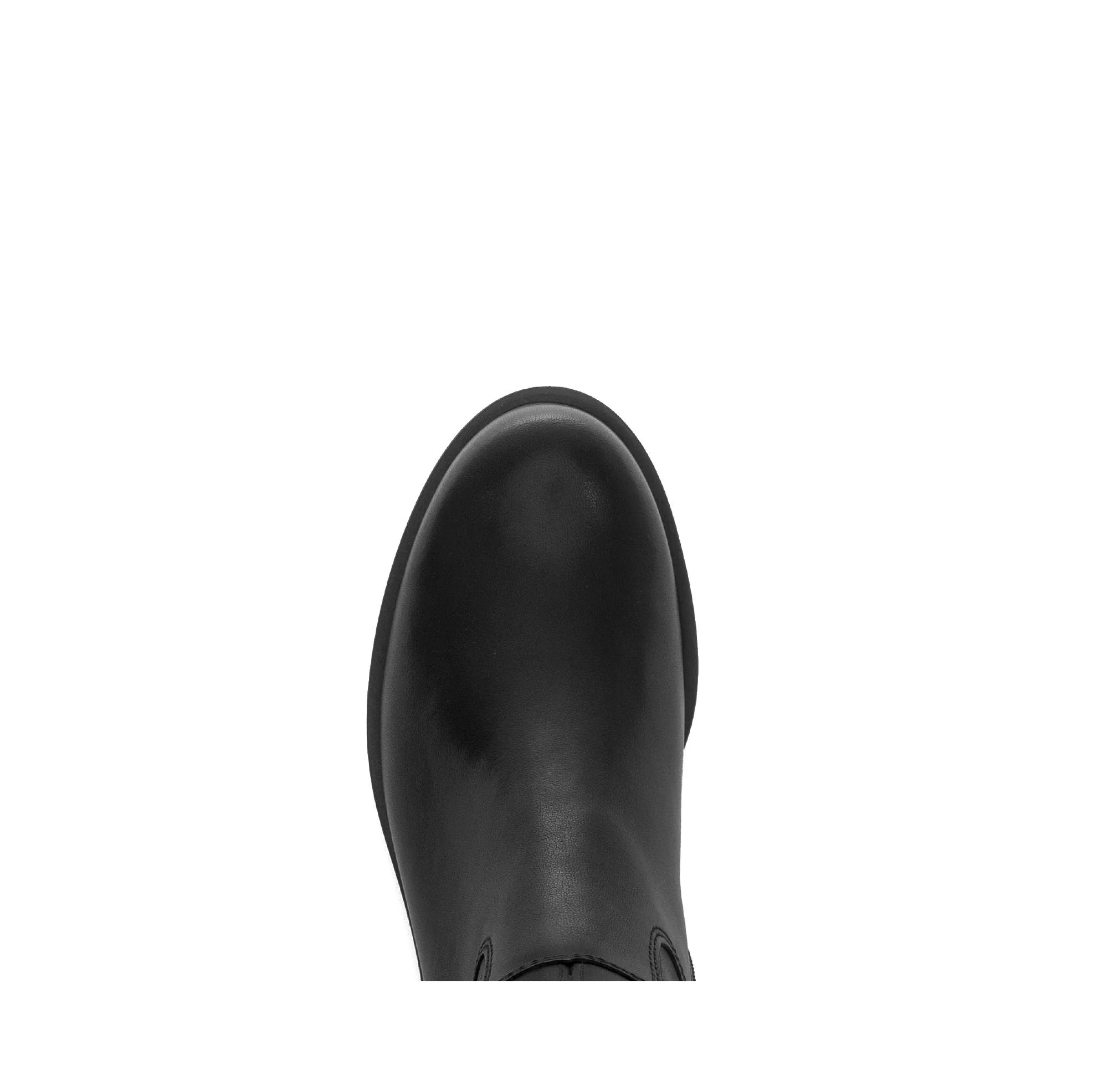Bottes noires en cuir lisse - Image 3