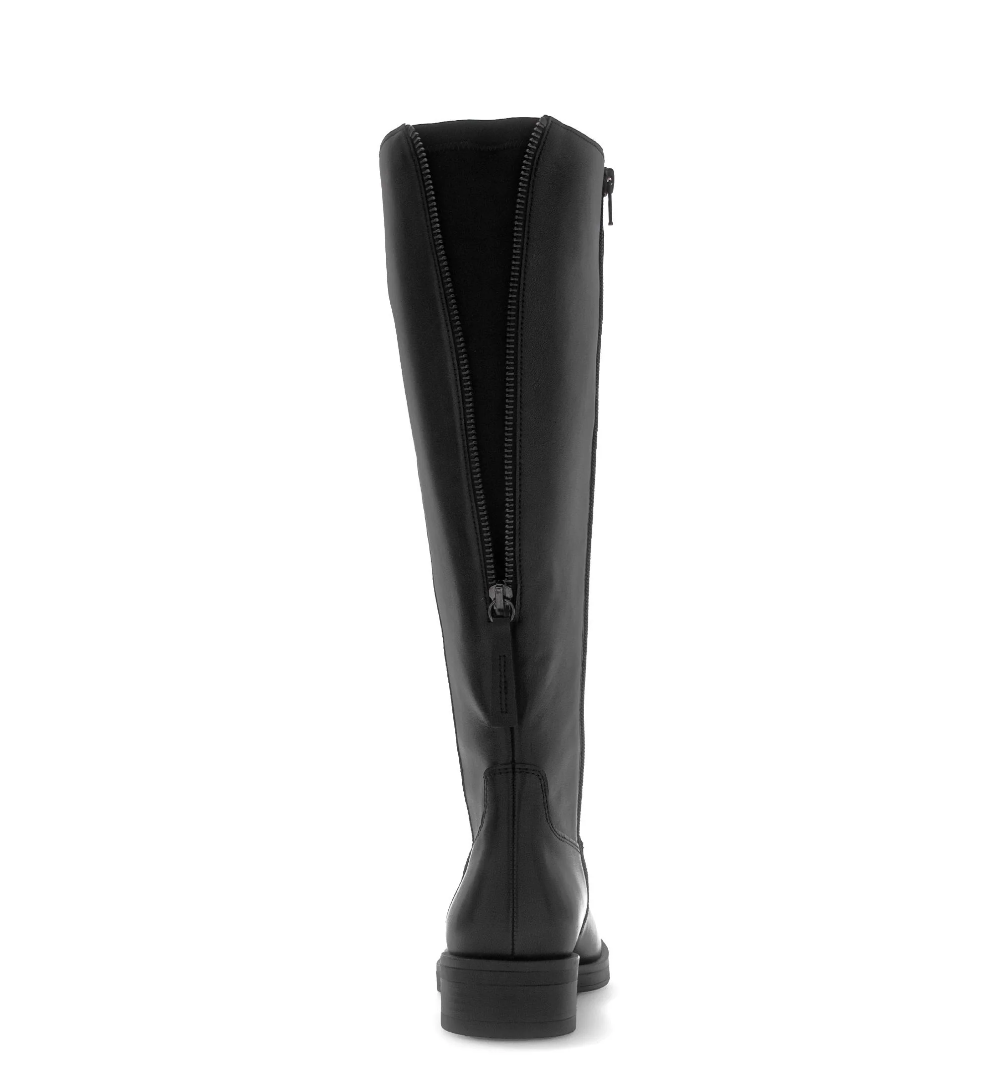Bottes noires en cuir lisse - Image 4