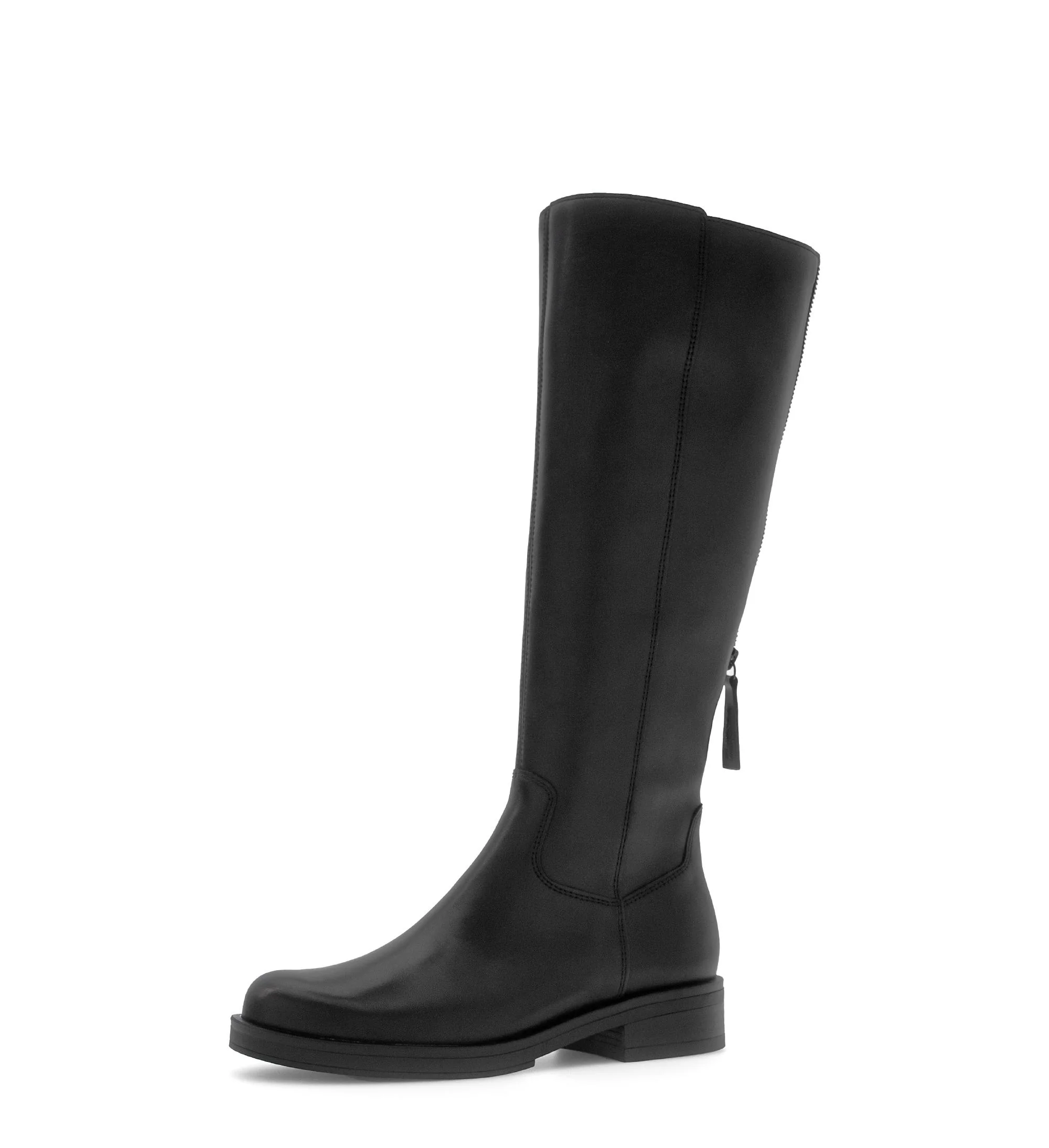 Bottes noires en cuir lisse - Image 6