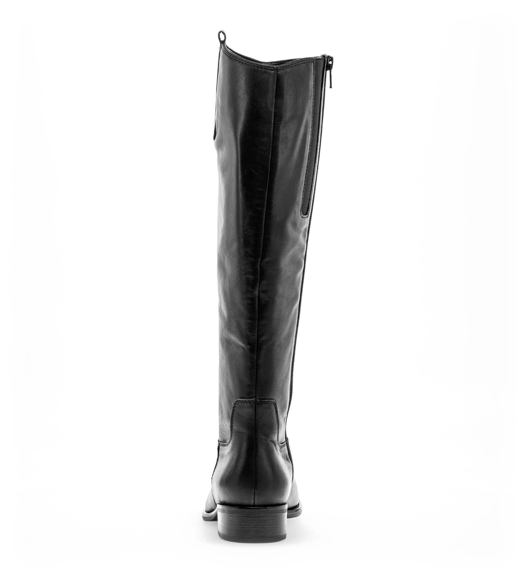 Bottes noires en cuir lisse - Image 4