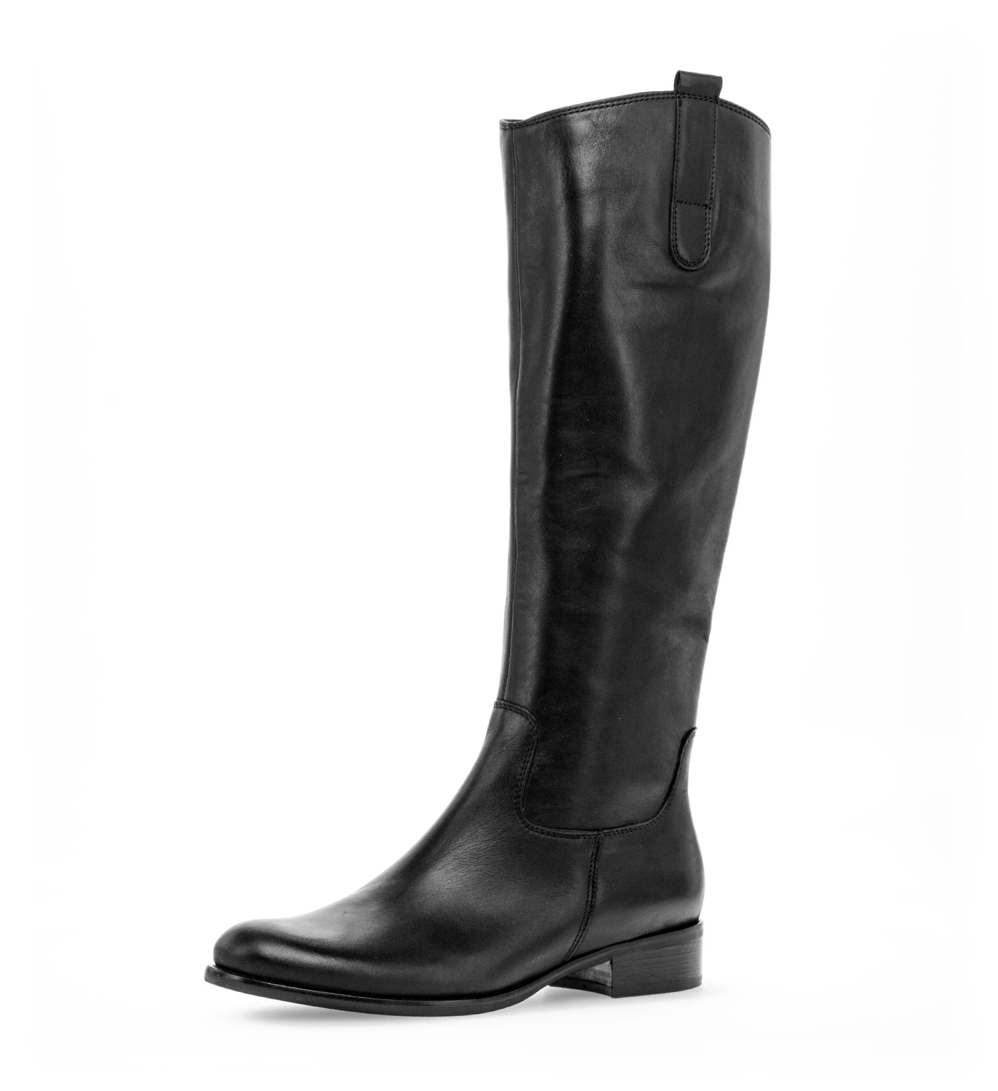 Bottes noires en cuir lisse - Image 6