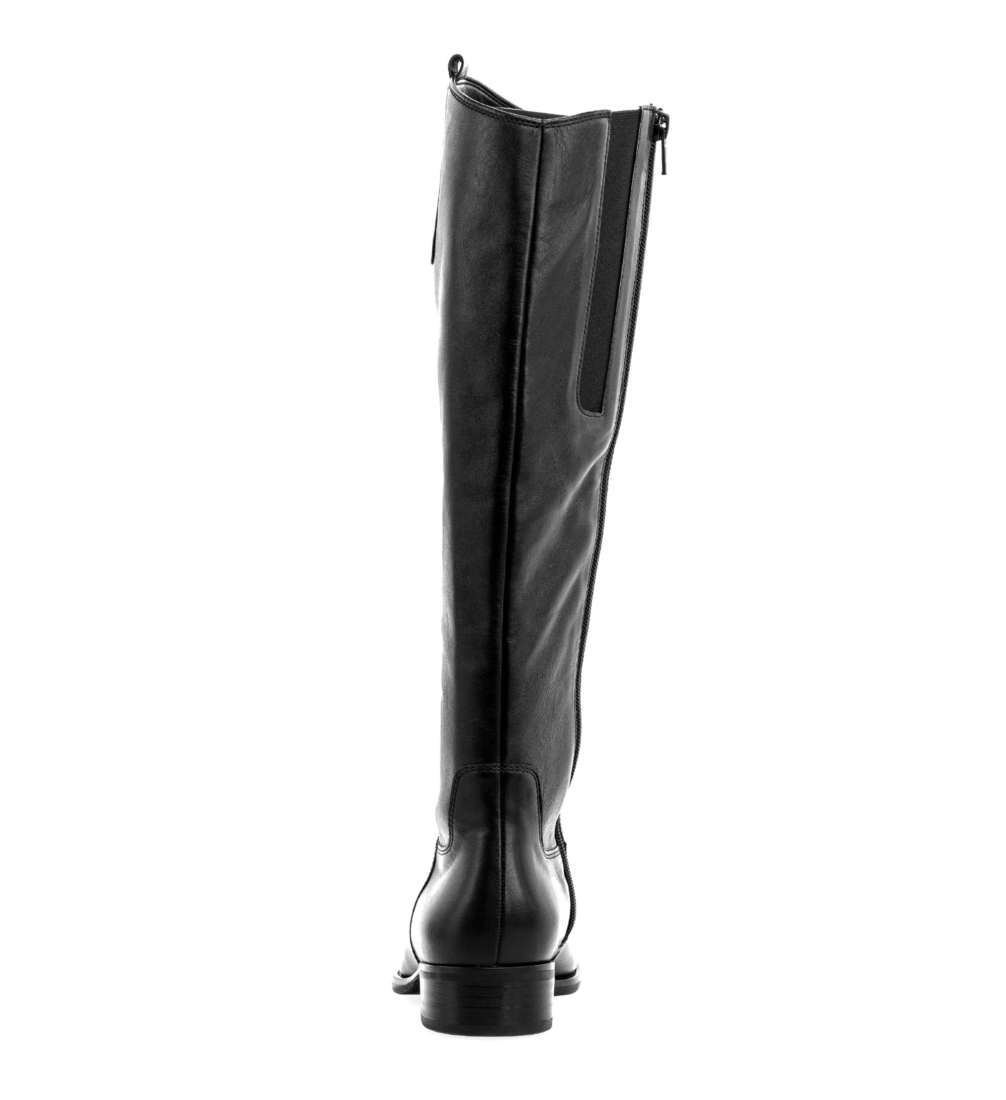 Bottes noires en cuir lisse - Image 4