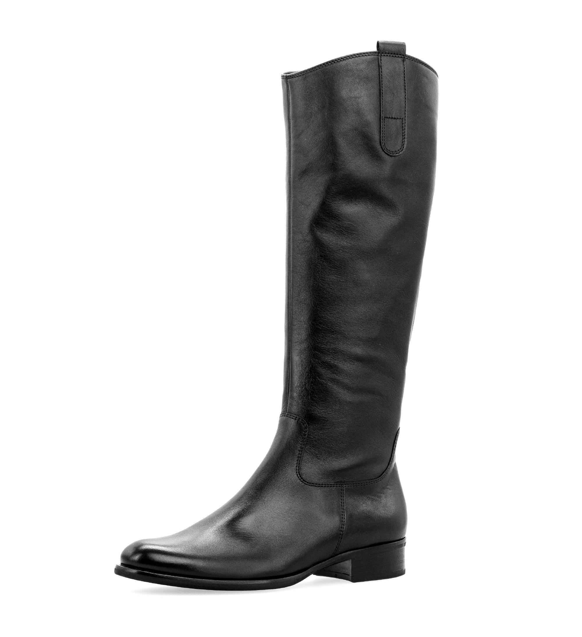 Bottes noires en cuir lisse - Image 6