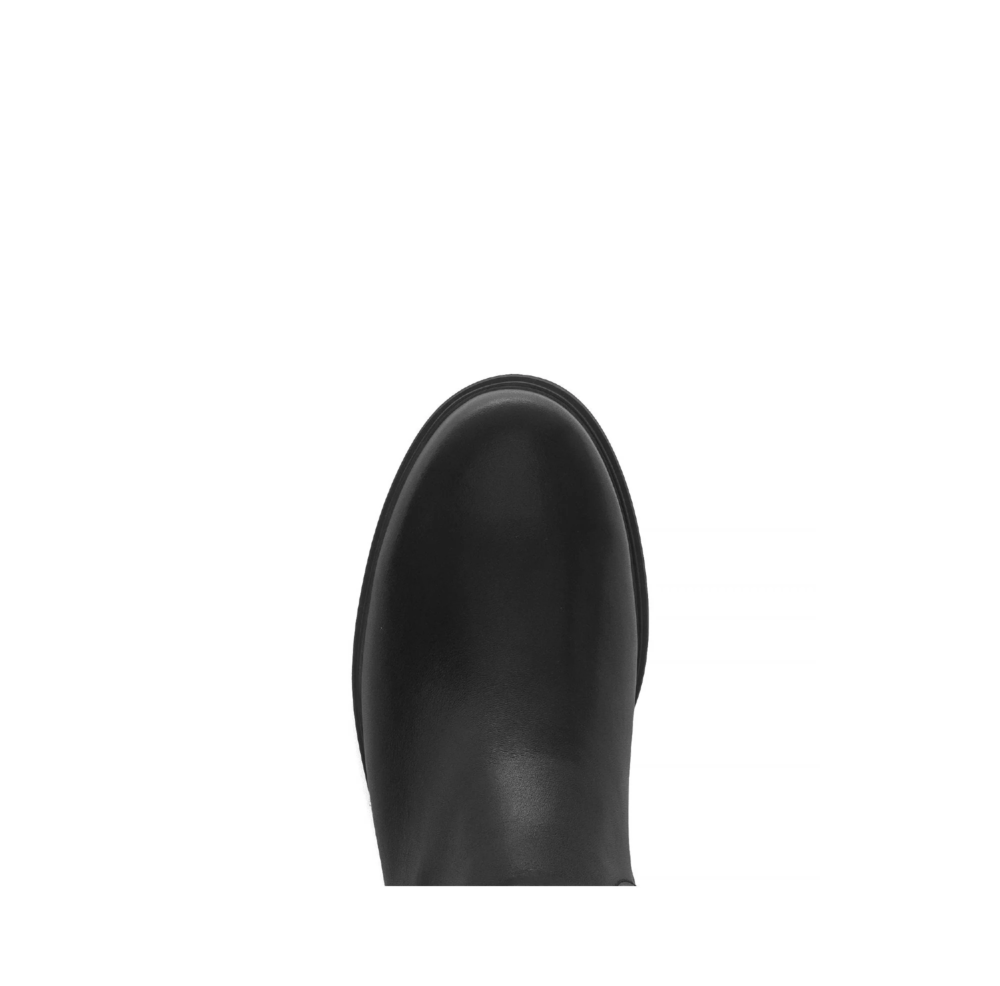 Bottes noires en cuir lisse - Image 3
