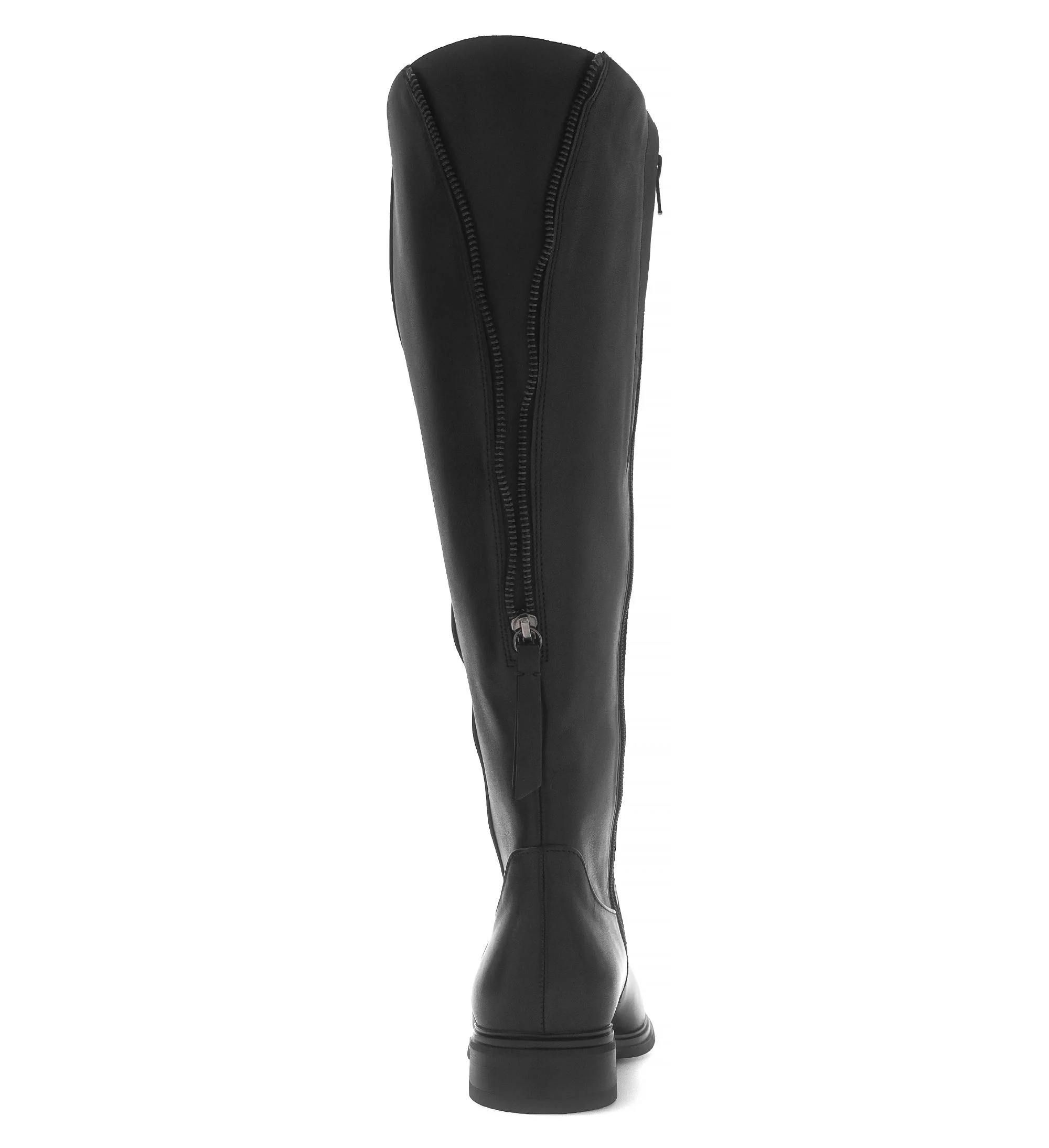 Bottes noires en cuir lisse - Image 4