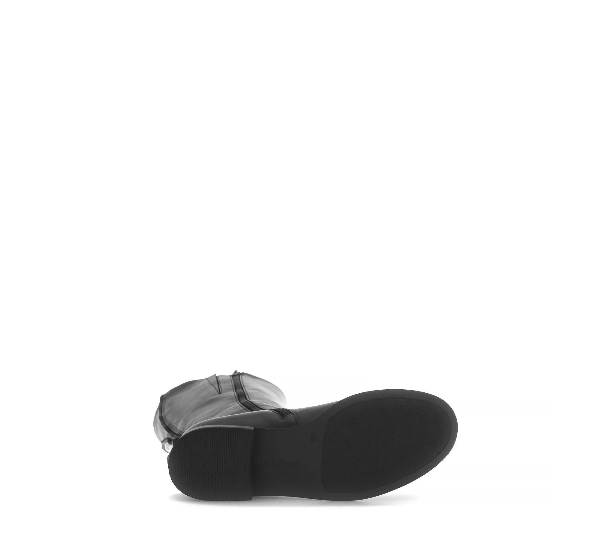 Bottes noires en cuir lisse - Image 7