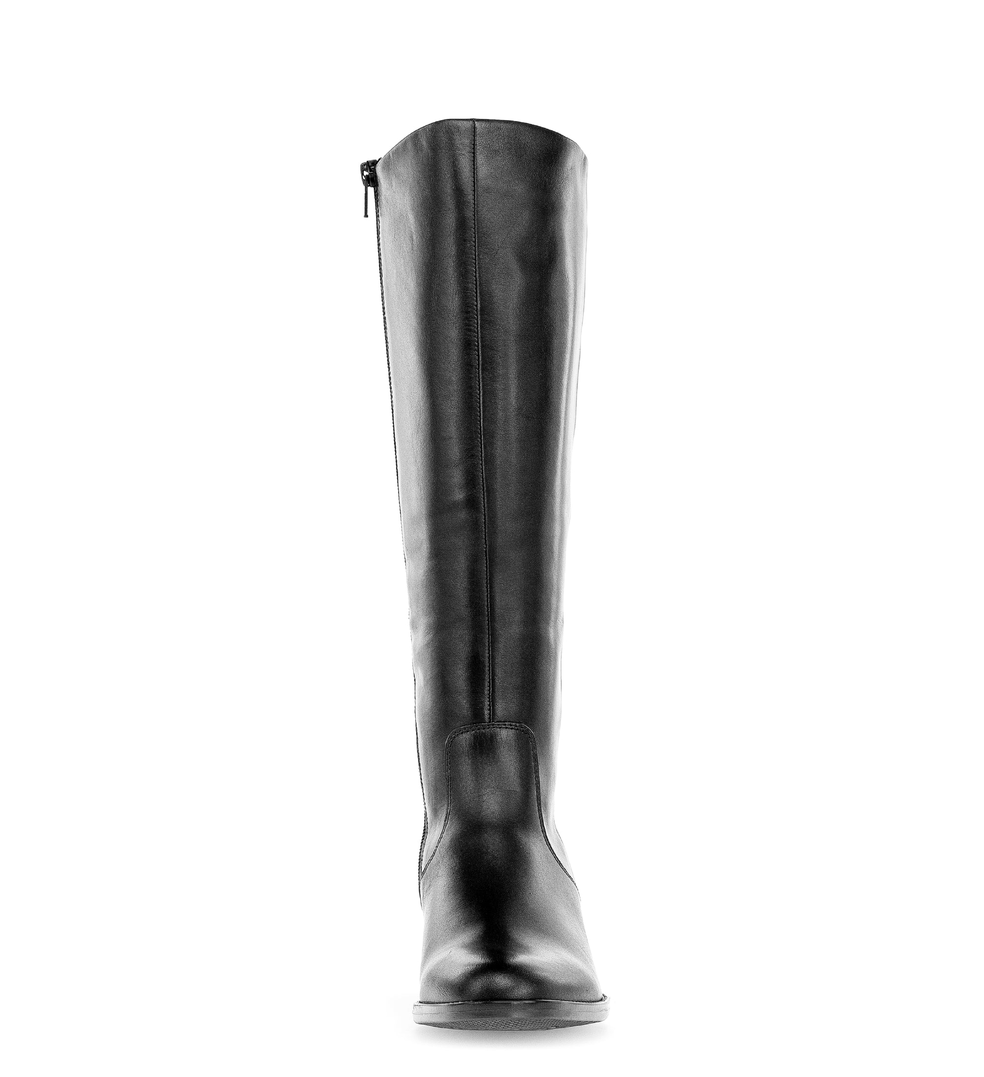 Bottes noires en cuir lisse - Image 4
