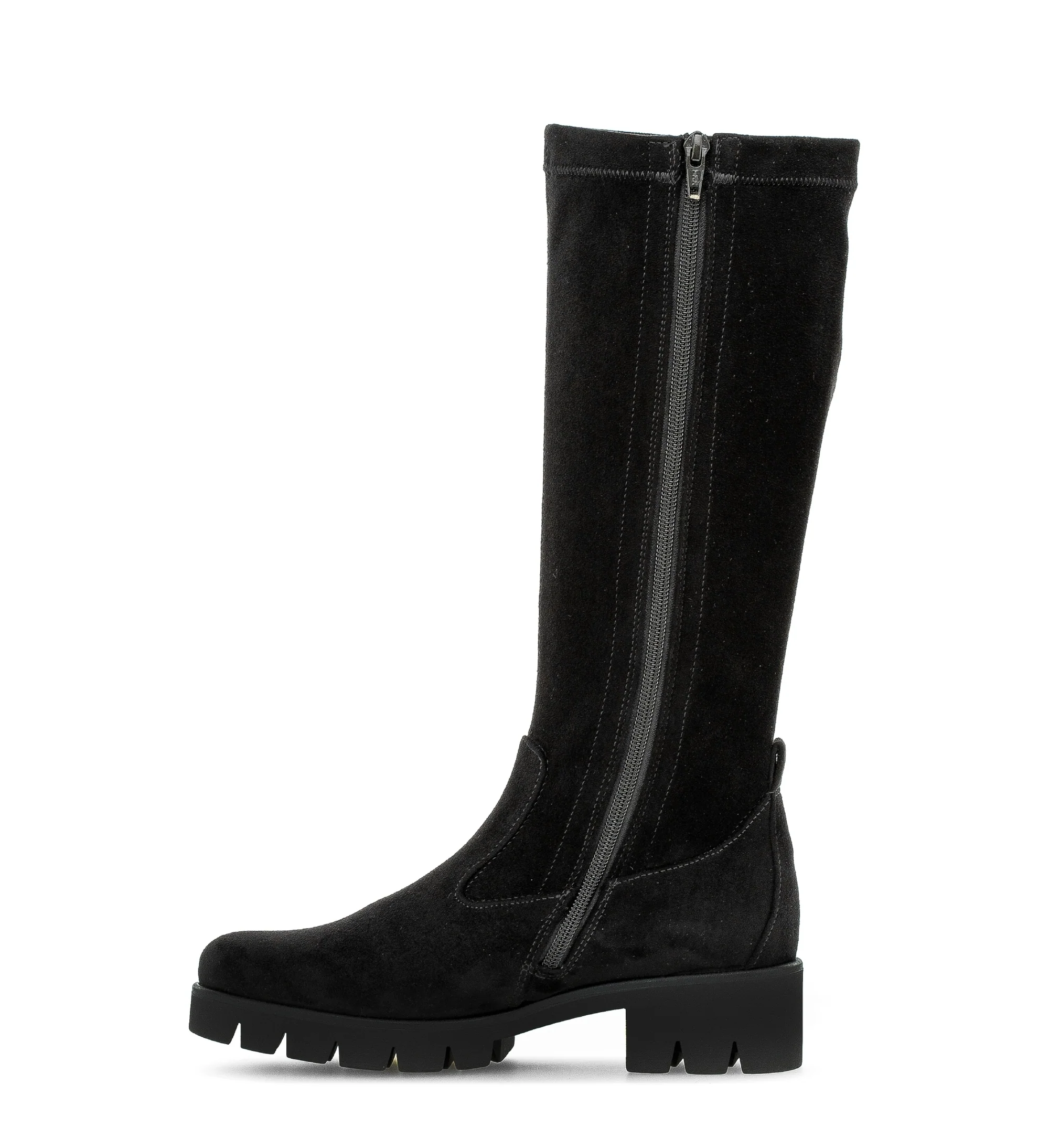 Bottes noires en velours - Image 2
