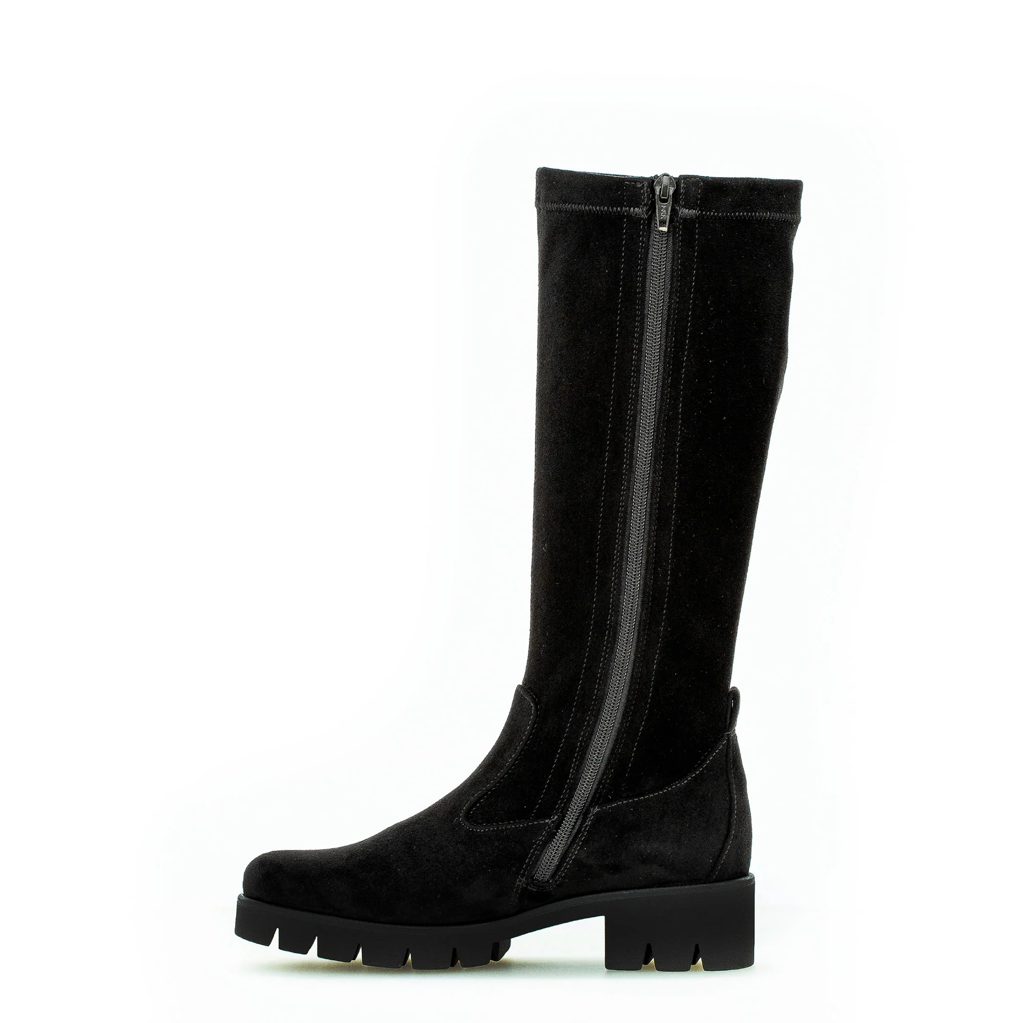 Bottes noires en velours - Image 2
