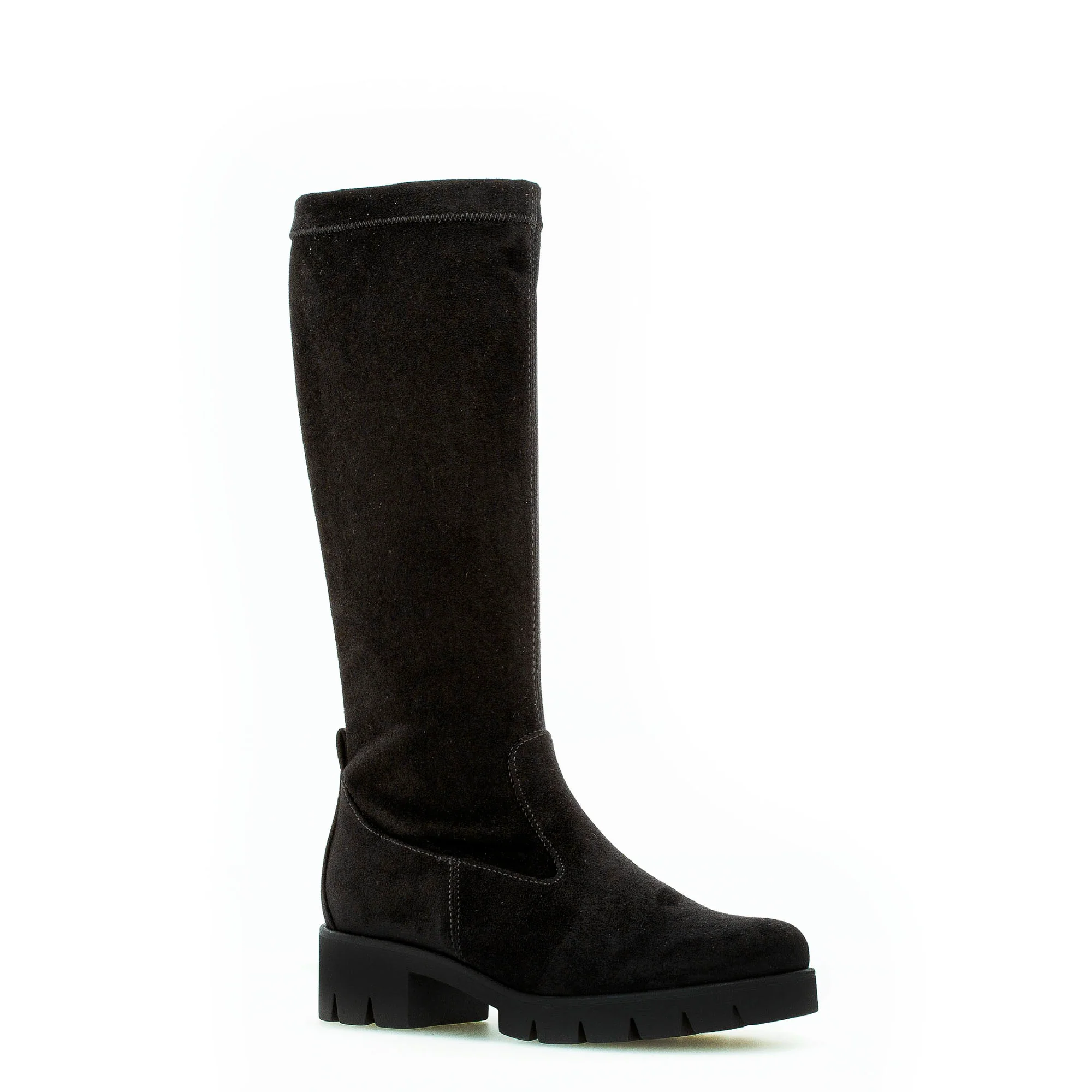 Bottes noires en velours - Image 3