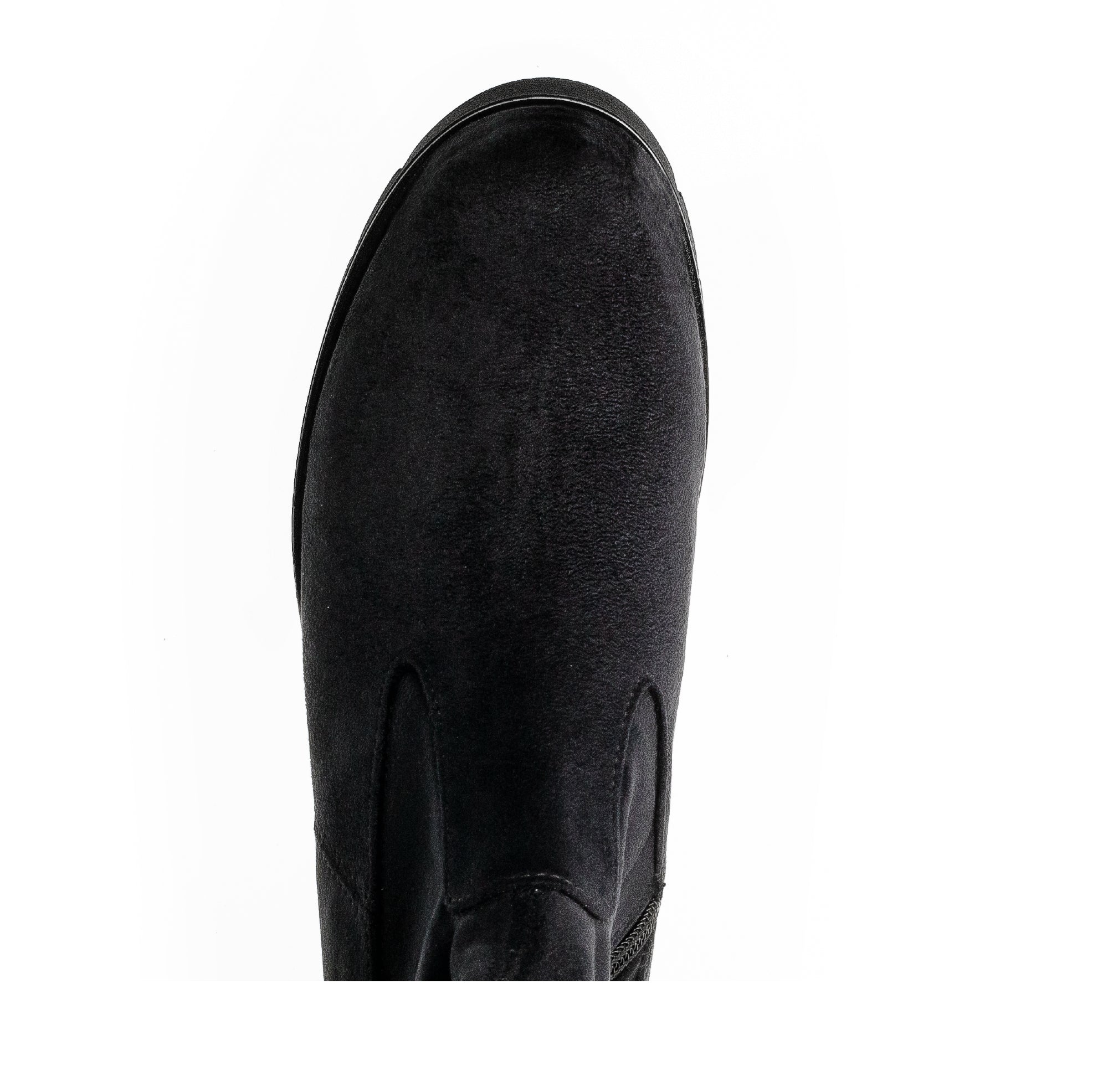 Bottes noires en velours - Image 6