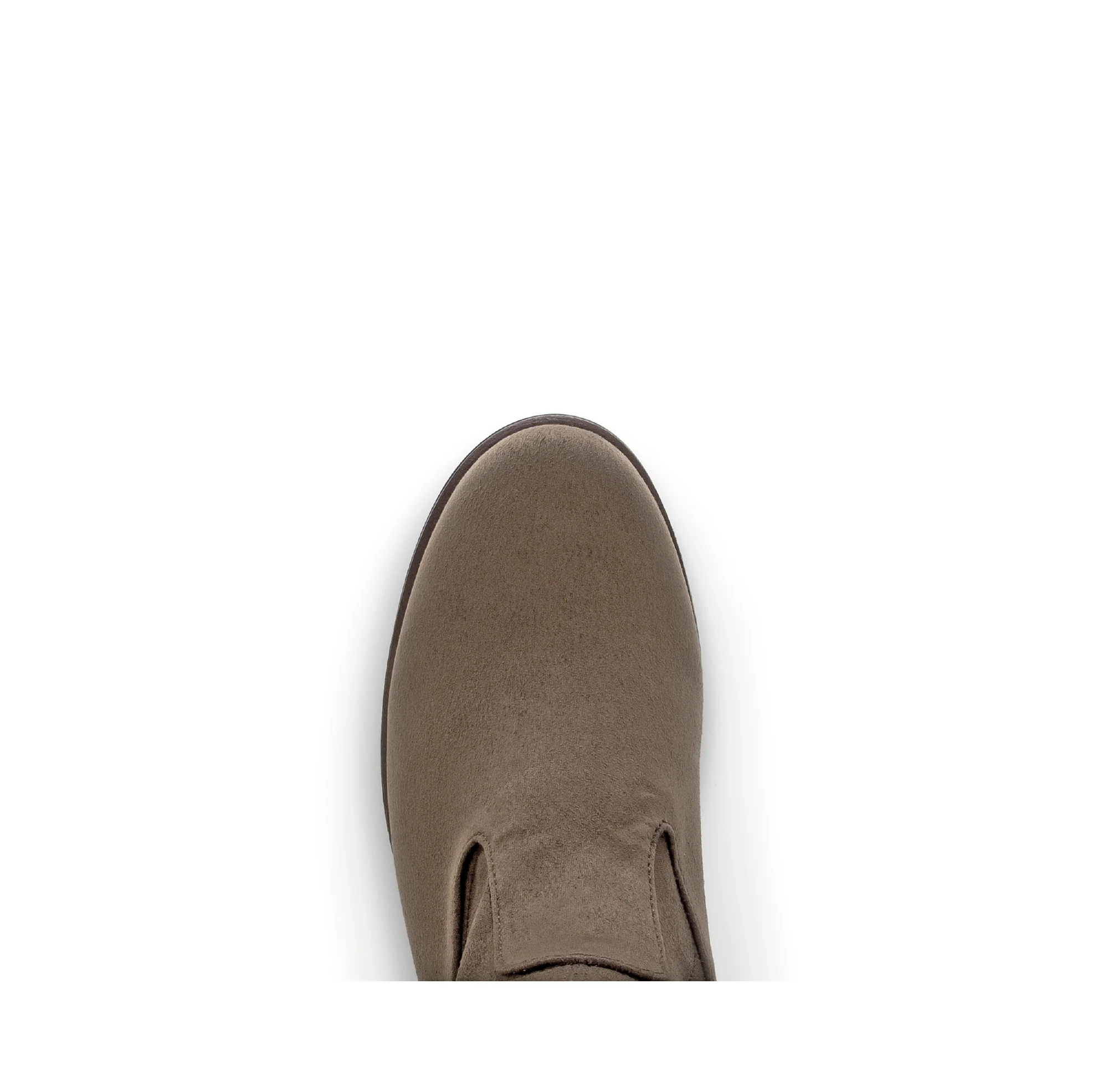 Bottes taupes en velours - Image 6