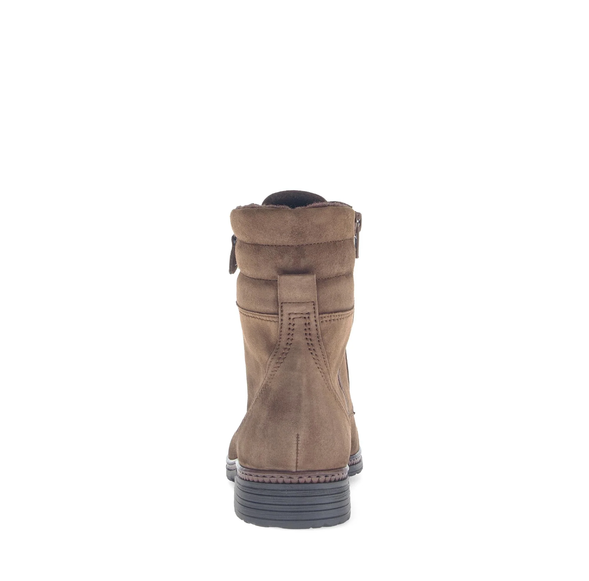 Bottines à lacets marron en cuir - Image 4