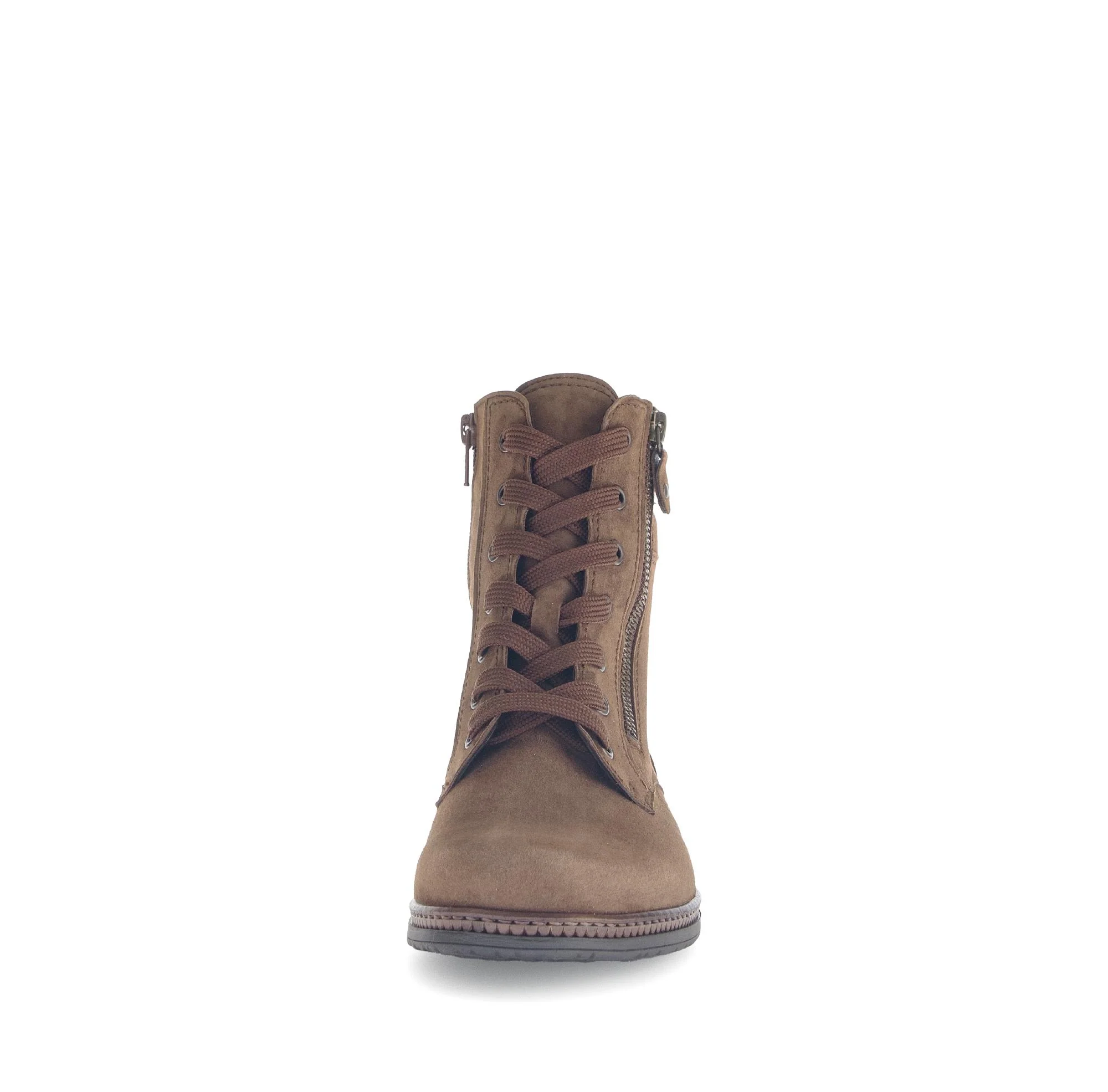 Bottines à lacets marron en cuir - Image 5